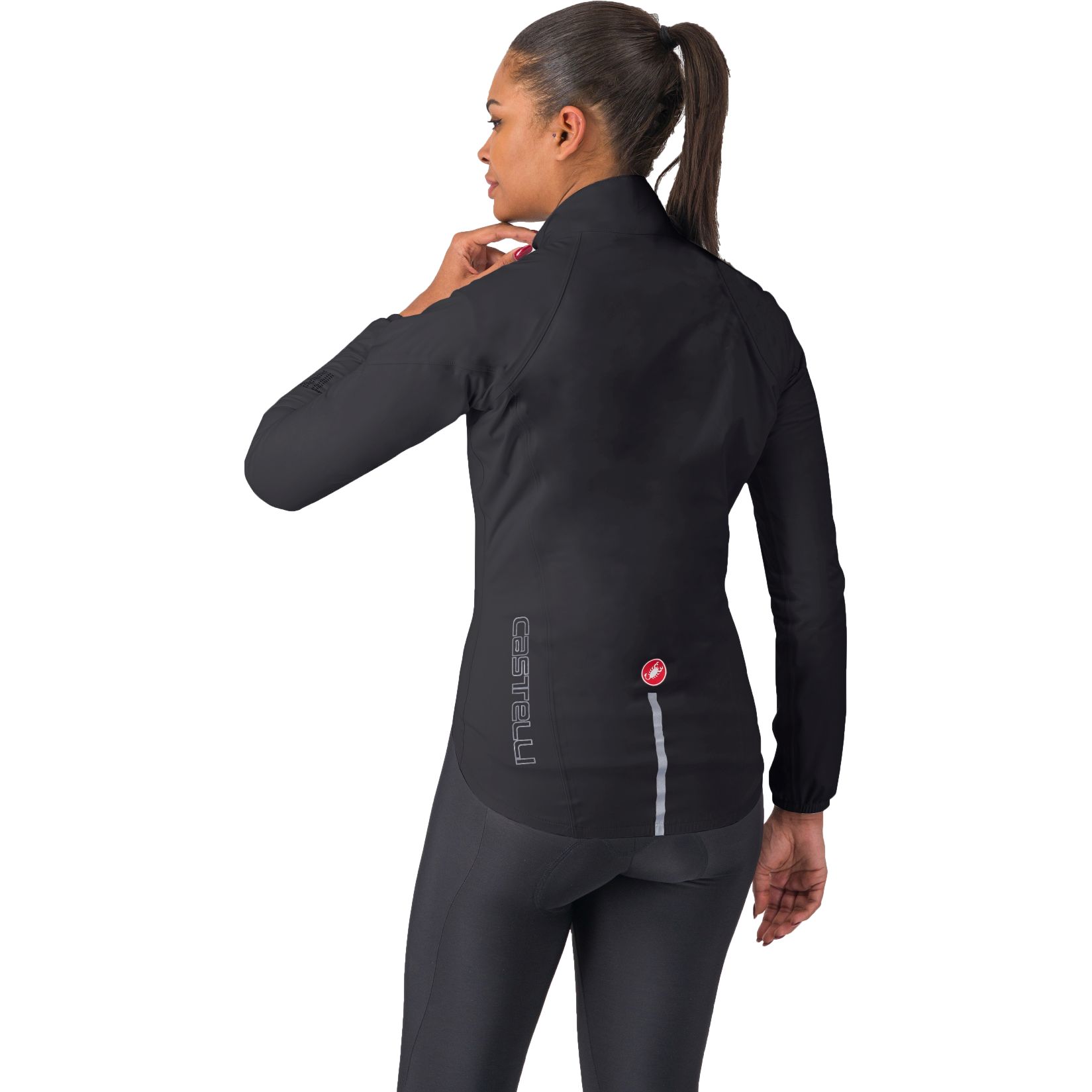 Castelli Emergency Regenjacke Damen light black 085 BIKE24