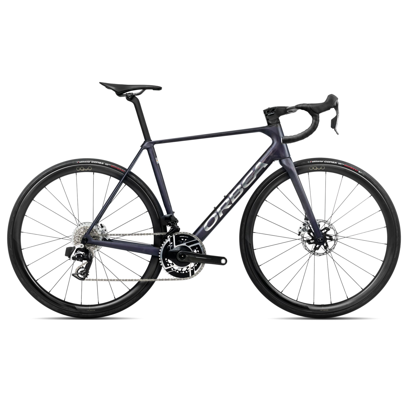 Productfoto van Orbea ORCA M11eLTD PWR - Red AXS Racefiets - 2025 - Tanzanite - Carbon Raw (matt)