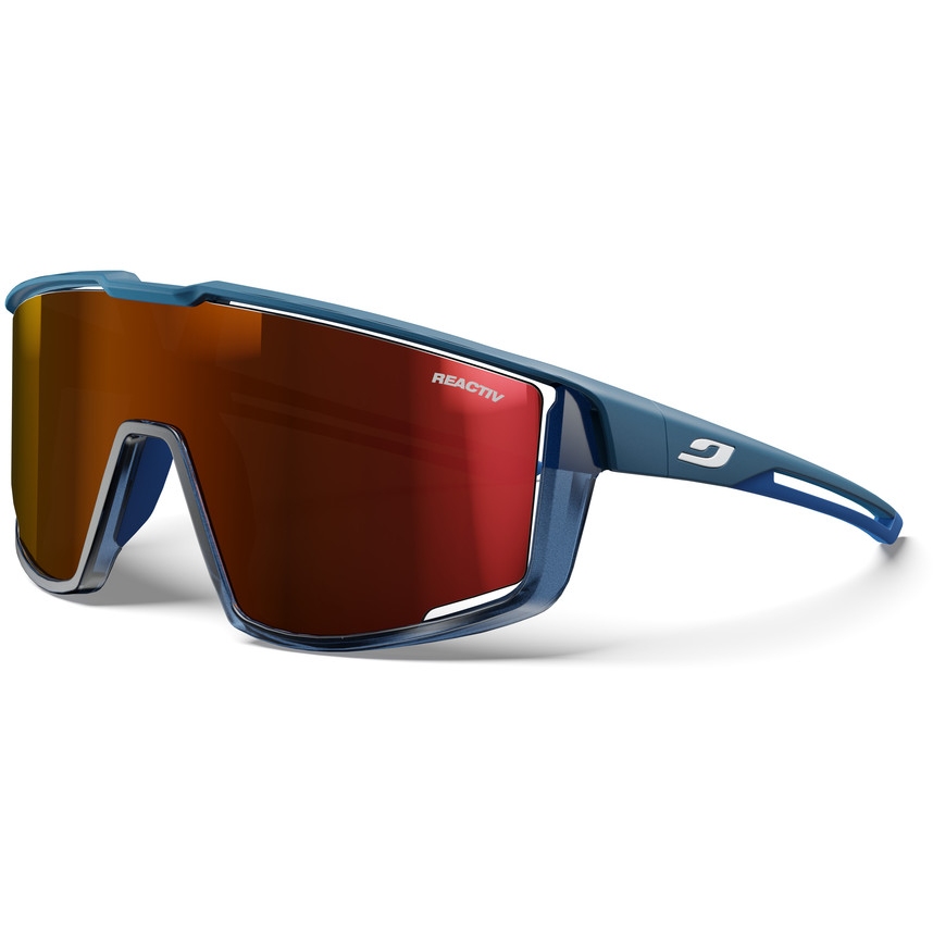 Julbo Fury Sunglasses - Blue/Translucent Blue - Reactiv 0-3 High