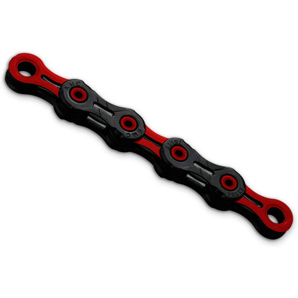 KMC DLC 11 Chain - 11-speed - black/red