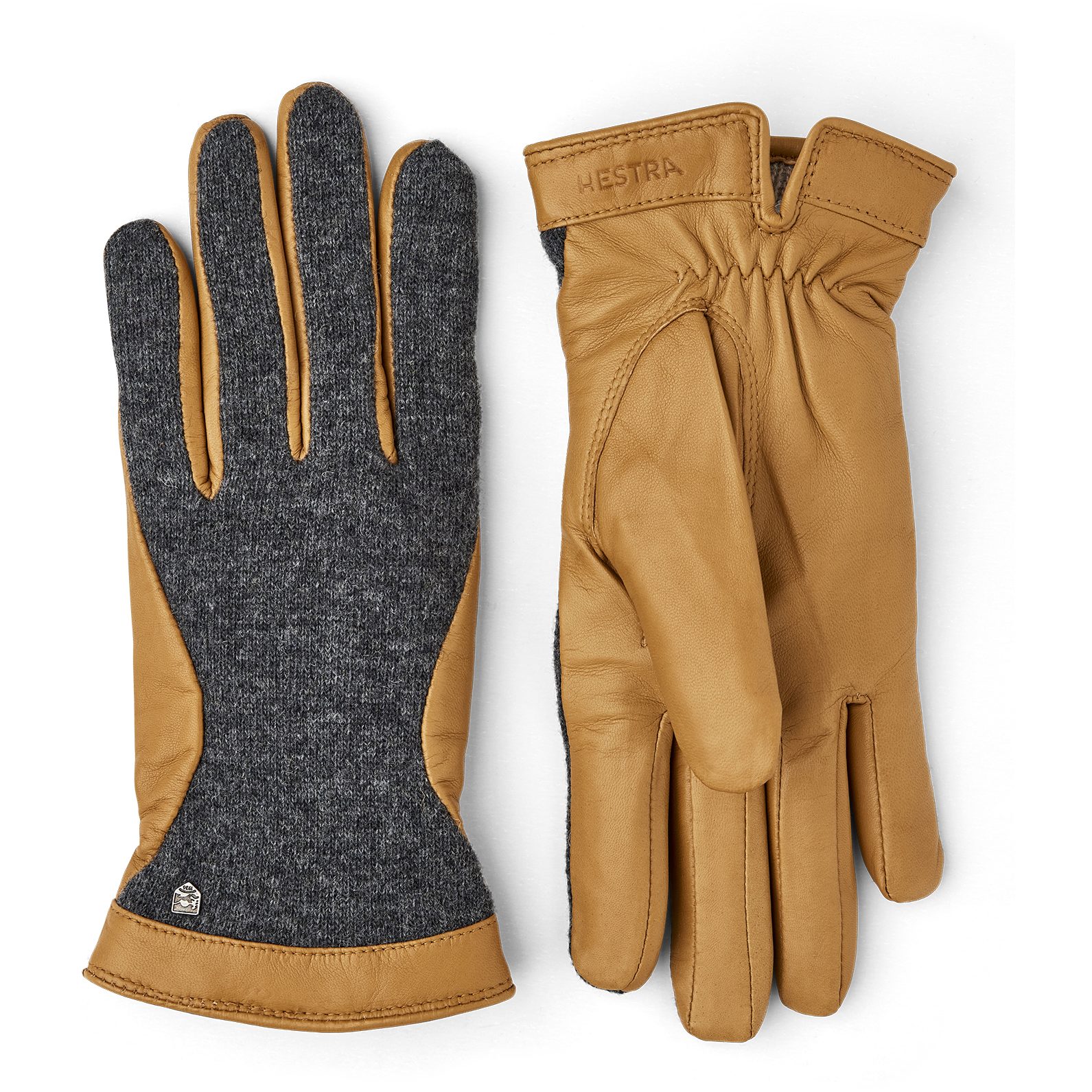 Picture of Hestra Saga Women&#039;s Gloves - charcoal/camel