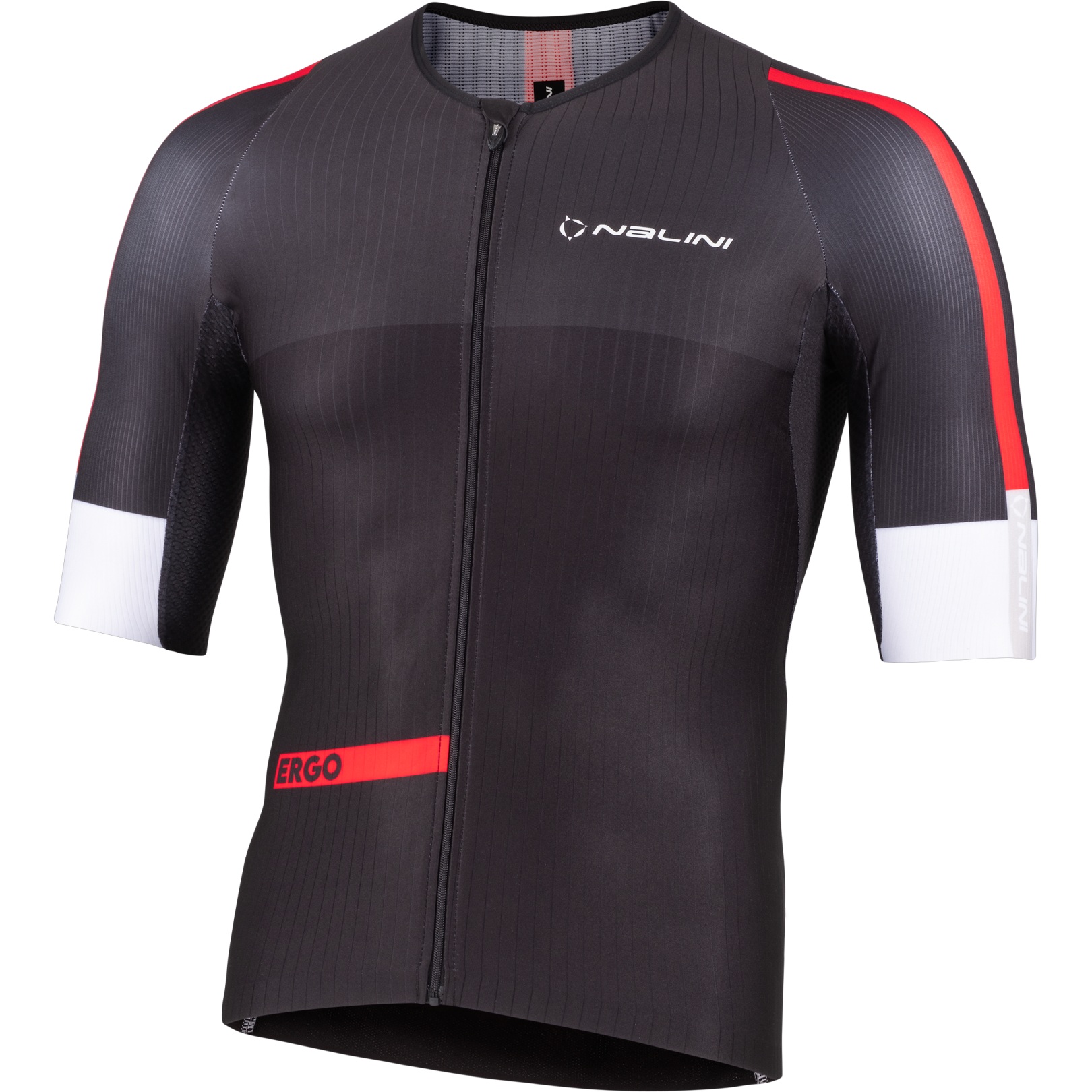 Picture of Nalini Veloce Short Sleeve Jersey - black/red 4000