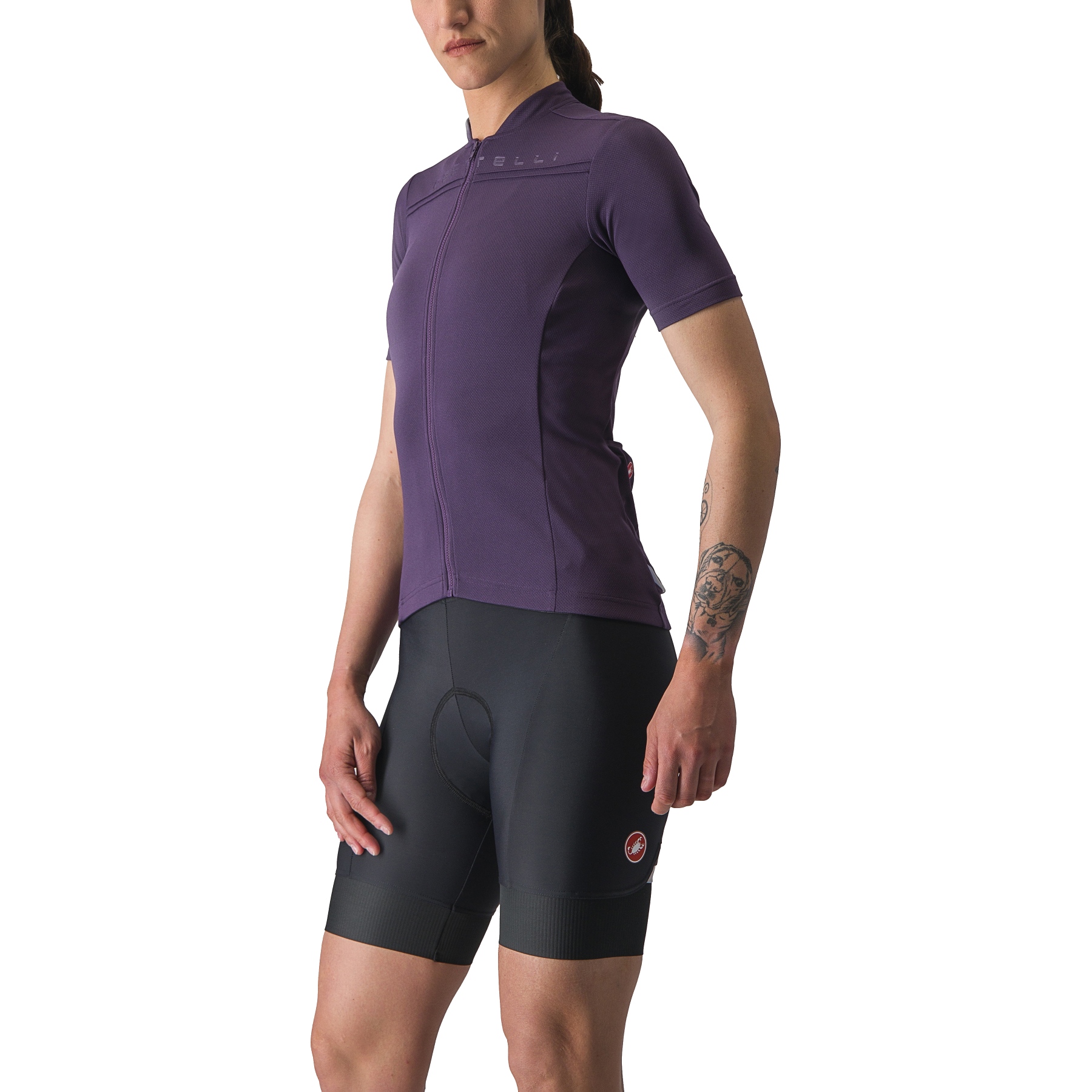 Maillot Vélo Femme Castelli Anima 4 – Manches Courtes, Noir, Respirant (neuf)
