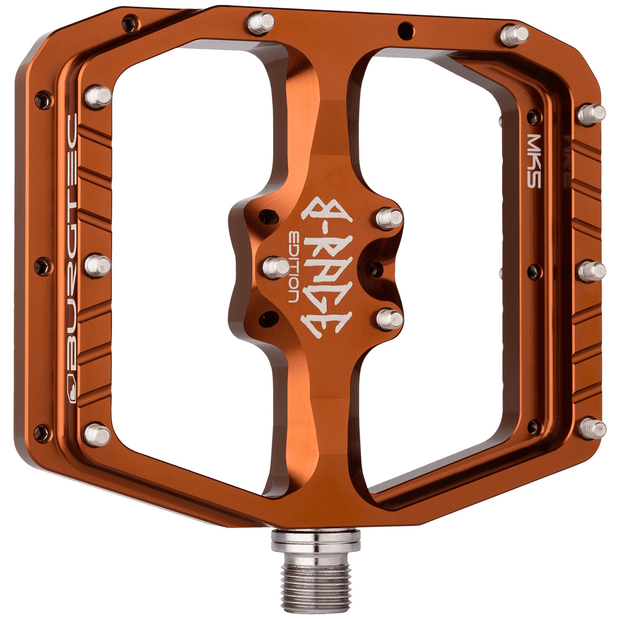 Burgtec Penthouse Flat MK5 Pedals - B-Rage Edition - Kash Bronze