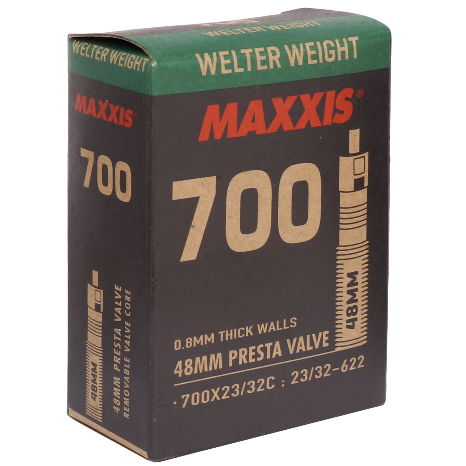 Picture of Maxxis WelterWeight Road Tube - 700x23/32C - Presta - 48mm