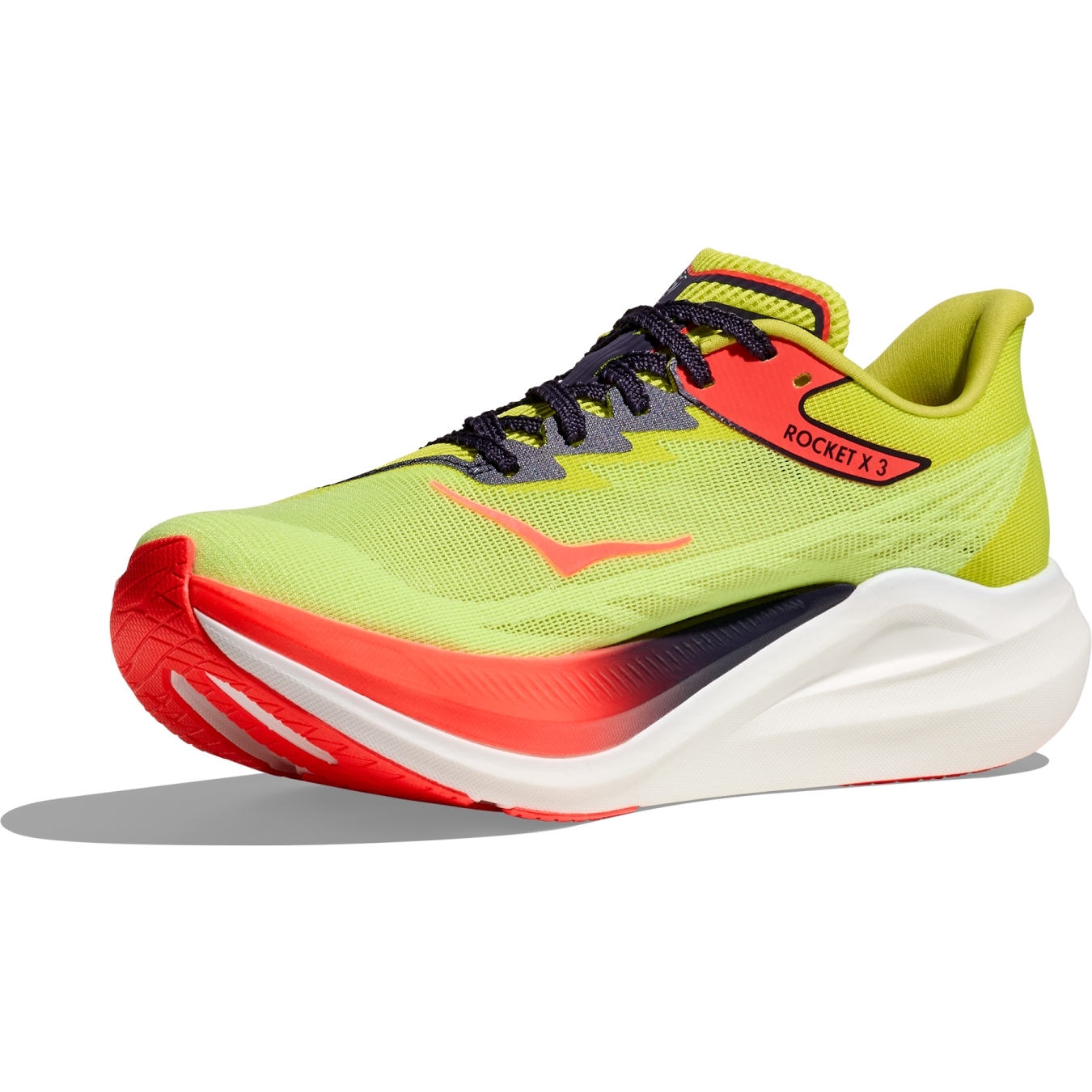 Hoka Rocket X 3 Laufschuhe Unisex - neon yuzu / squid ink | BIKE24