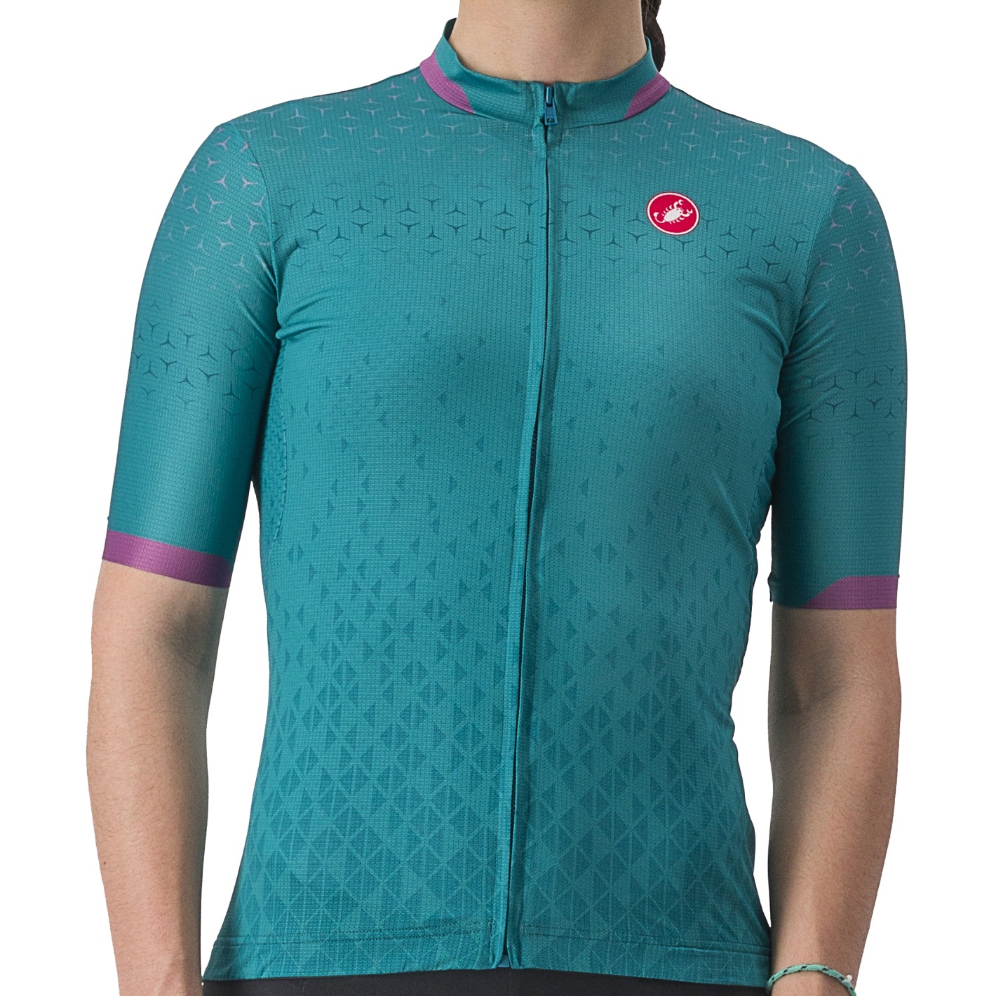 Productfoto van Castelli Pezzi Fietsshirt met Korte Mouwen Dames - quetzal green 319