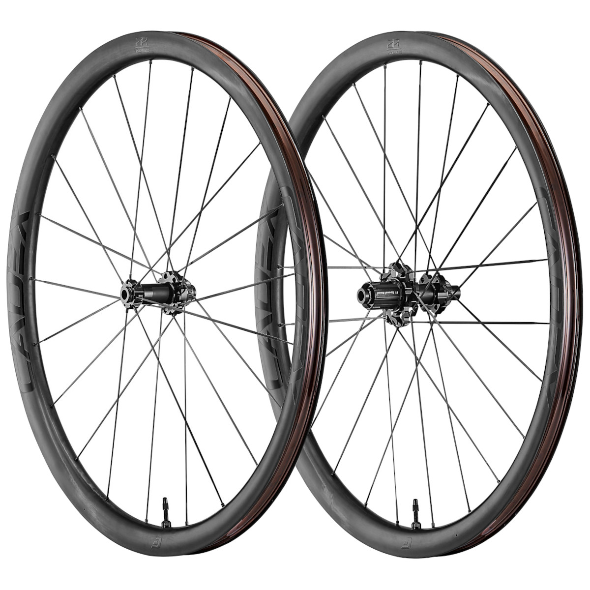Picture of CADEX AR 35 Disc Tubeless - Carbon Wheelset - Centerlock - 12x100mm | 12x142mm - Shimano HG