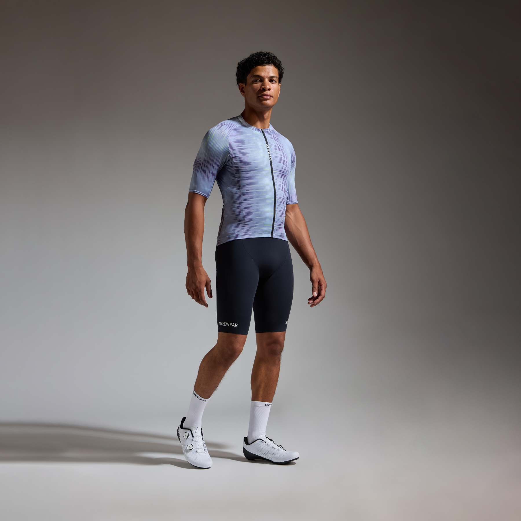 GOREWEAR Spinshift Pixel Short Sleeve Jersey Men - amethyst grey