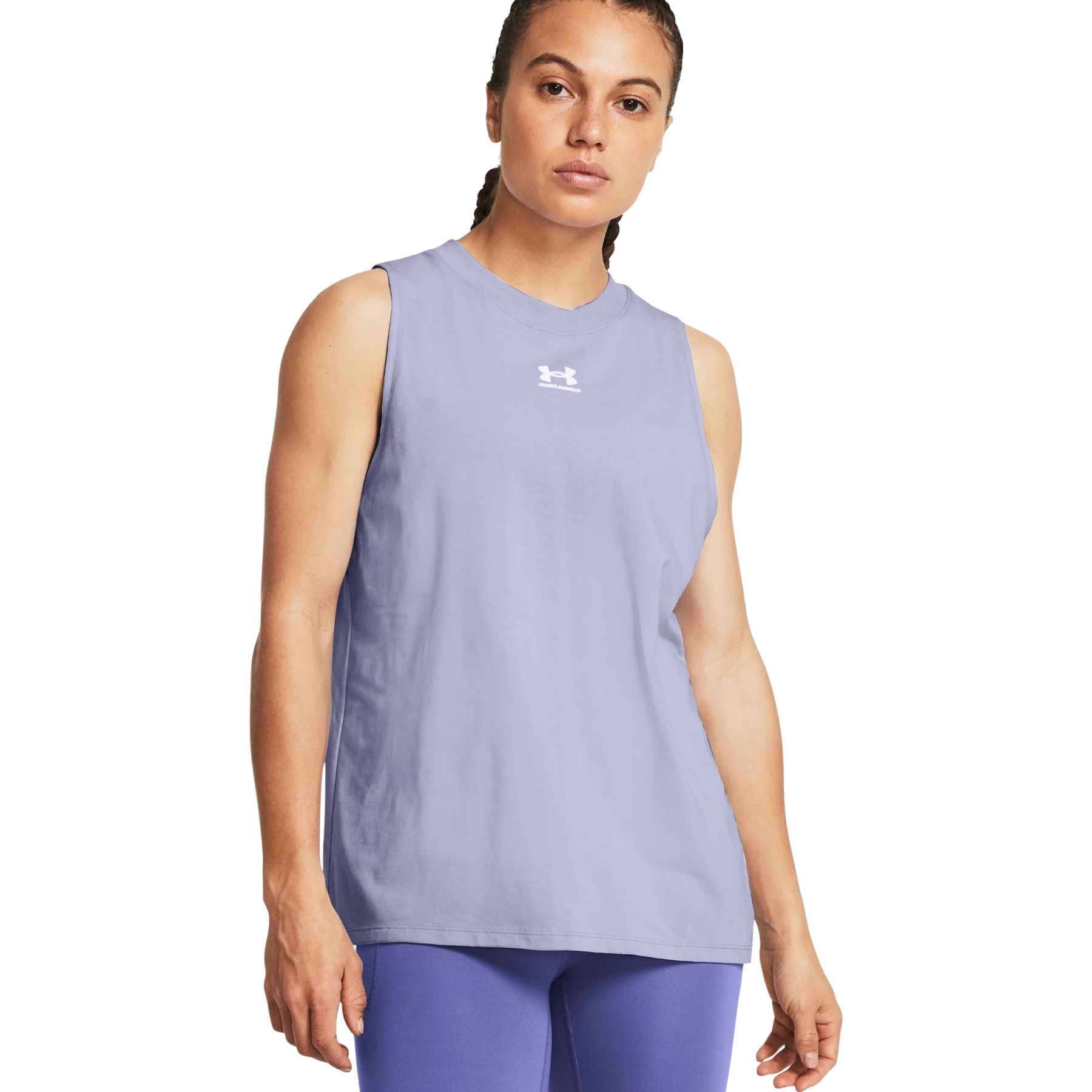 Picture of Under Armour Off Campus Muscle Tank Women - Celeste/White