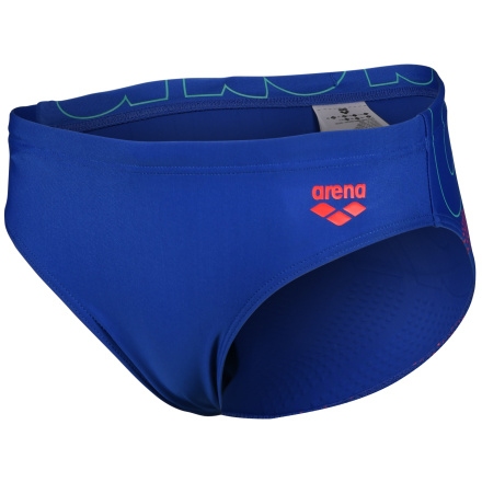 Picture of arena Feel Graphic Swim Briefs Boys - Royal/Fluo Red