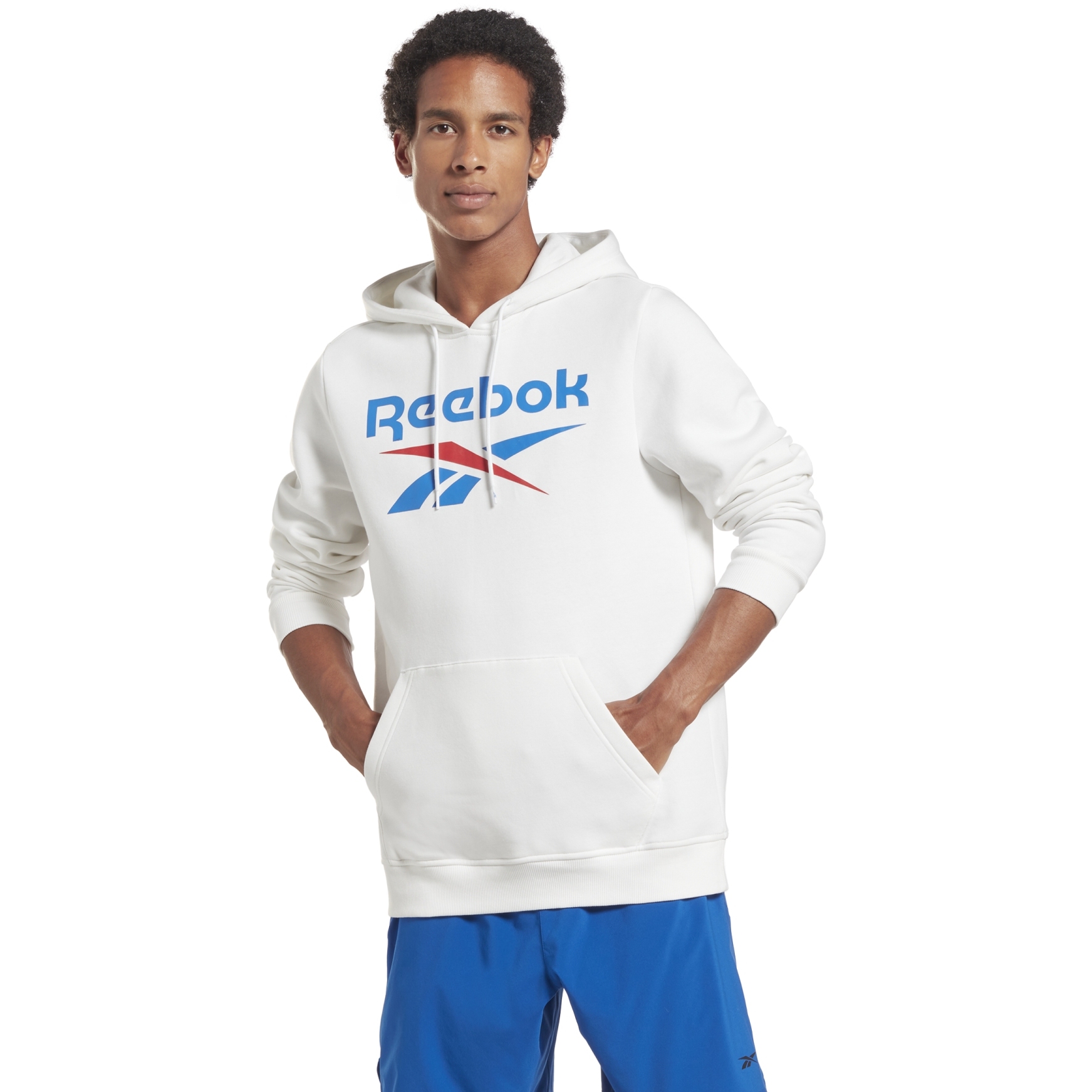 Picture of Reebok Identity Big Logo Fleece Hoodie Men - white
