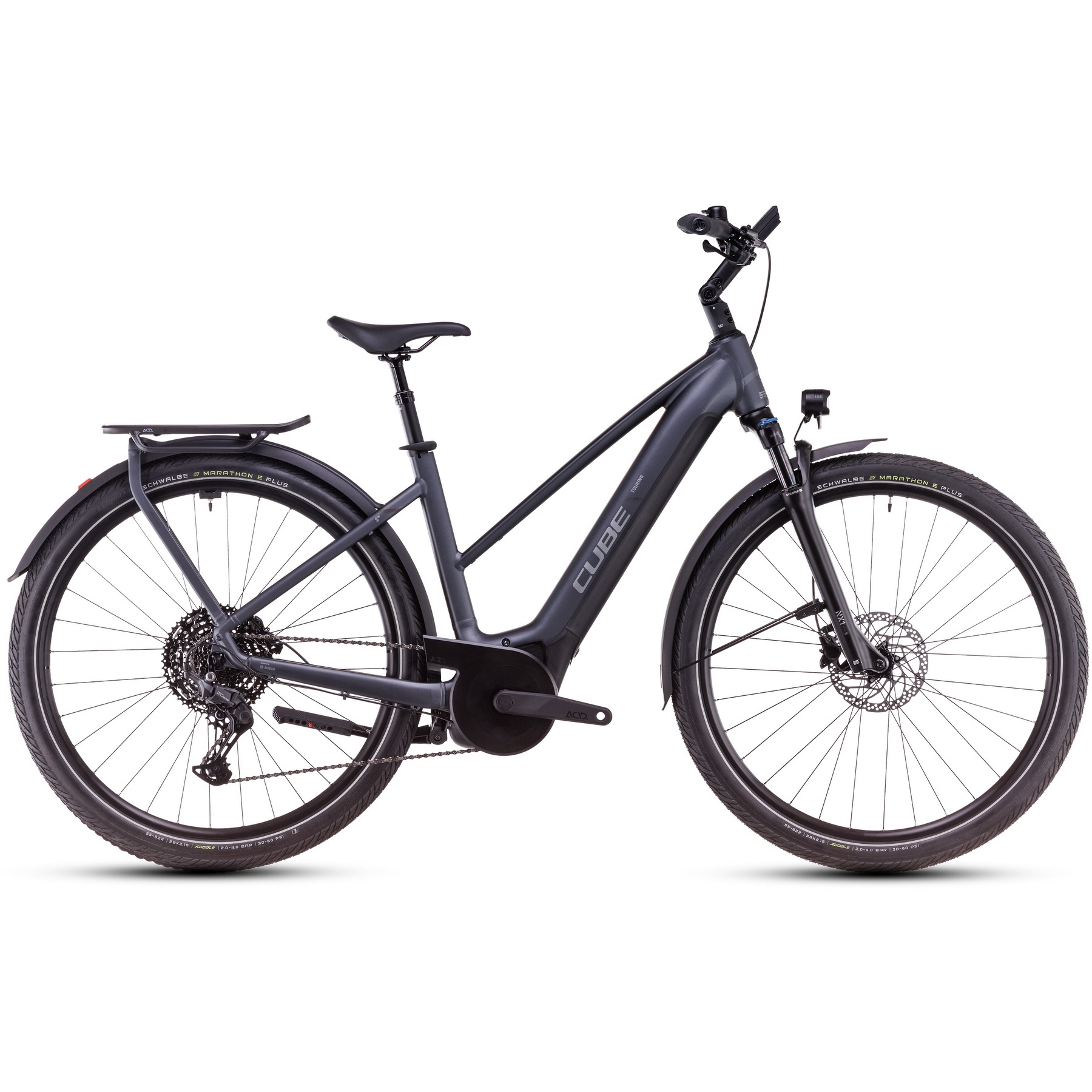 CUBE TOURING HYBRID Pro 625 Women Electric Touring Bike 2025 metallicgrey chrome