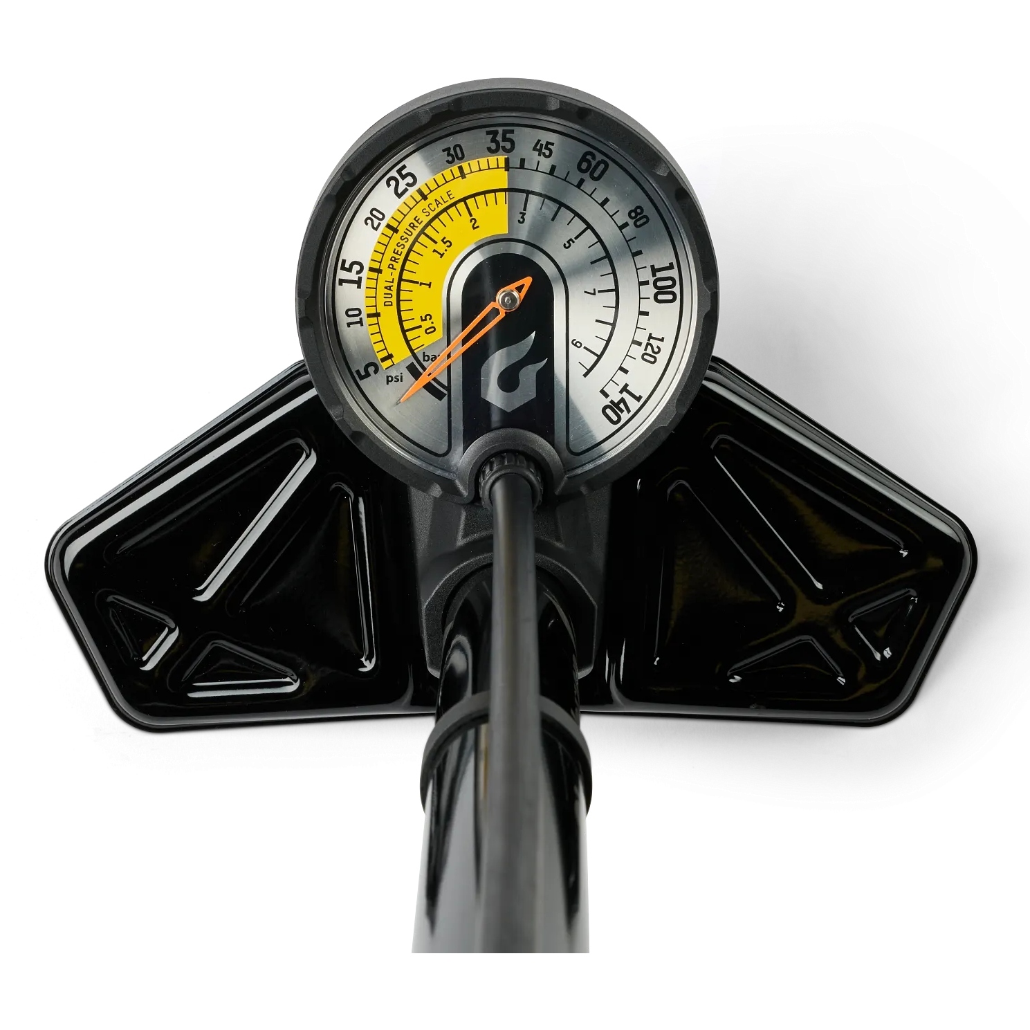 Pompe à Pied Blackburn C5 Double Barillet Pour Vélo - Jauge Analogique, Gonflage Rapide, USA