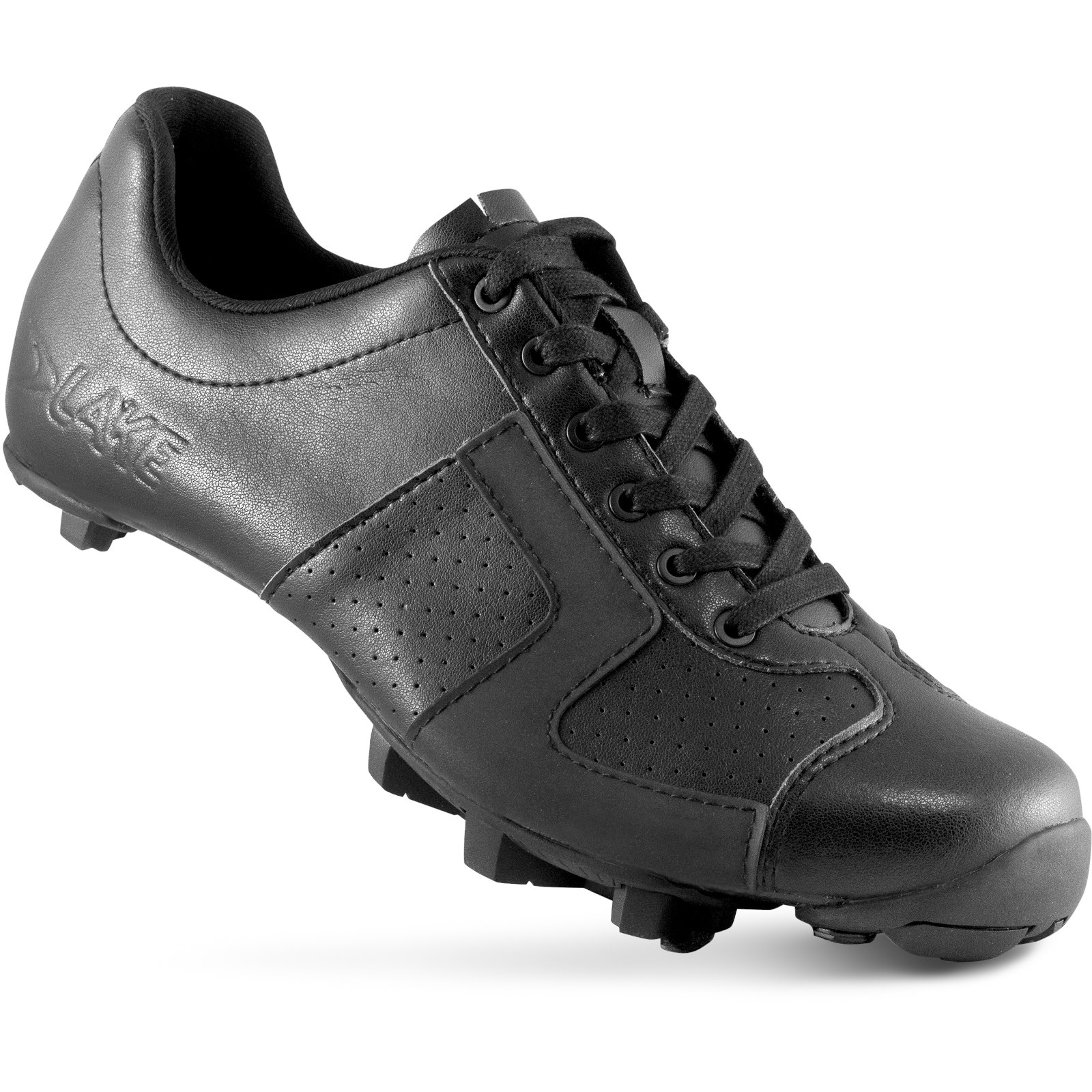 Image of Lake MX 1C-X Wide MTB Shoes - black clarino