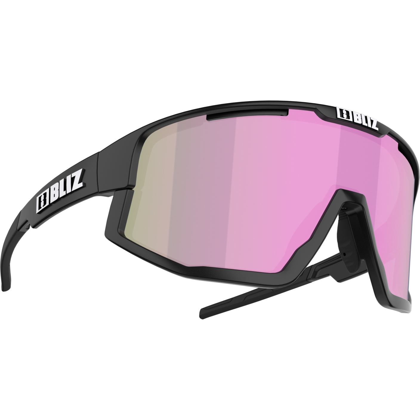 Produktbild von Bliz Fusion Small Brille - Matt Black / Brown with Rose Multi