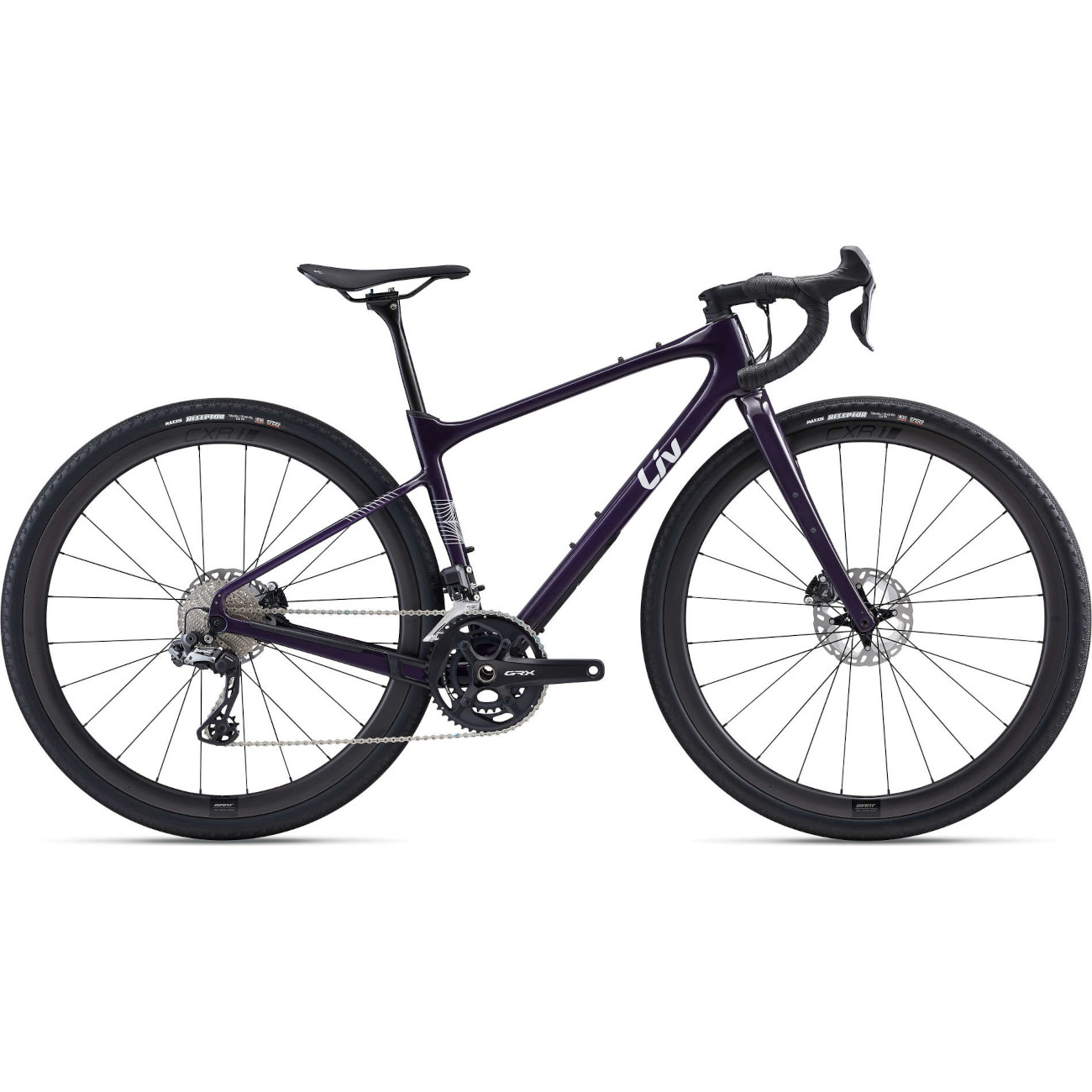 Productfoto van Liv DEVOTE ADVANCED PRO - GRX Di2 Women Gravel Bike - 2022 - Dark Purple