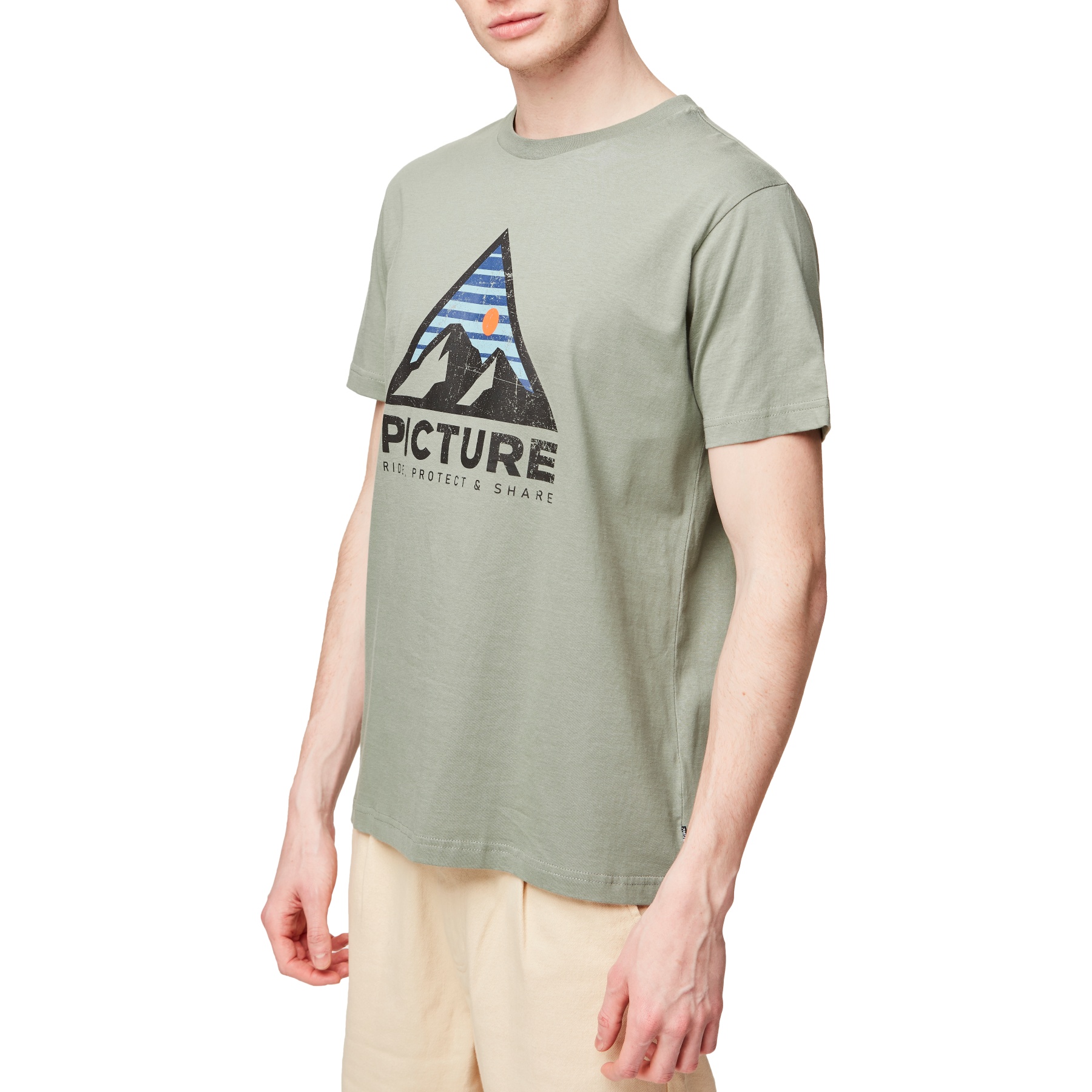 Image of Picture Authentic Tee Men - Green Spray