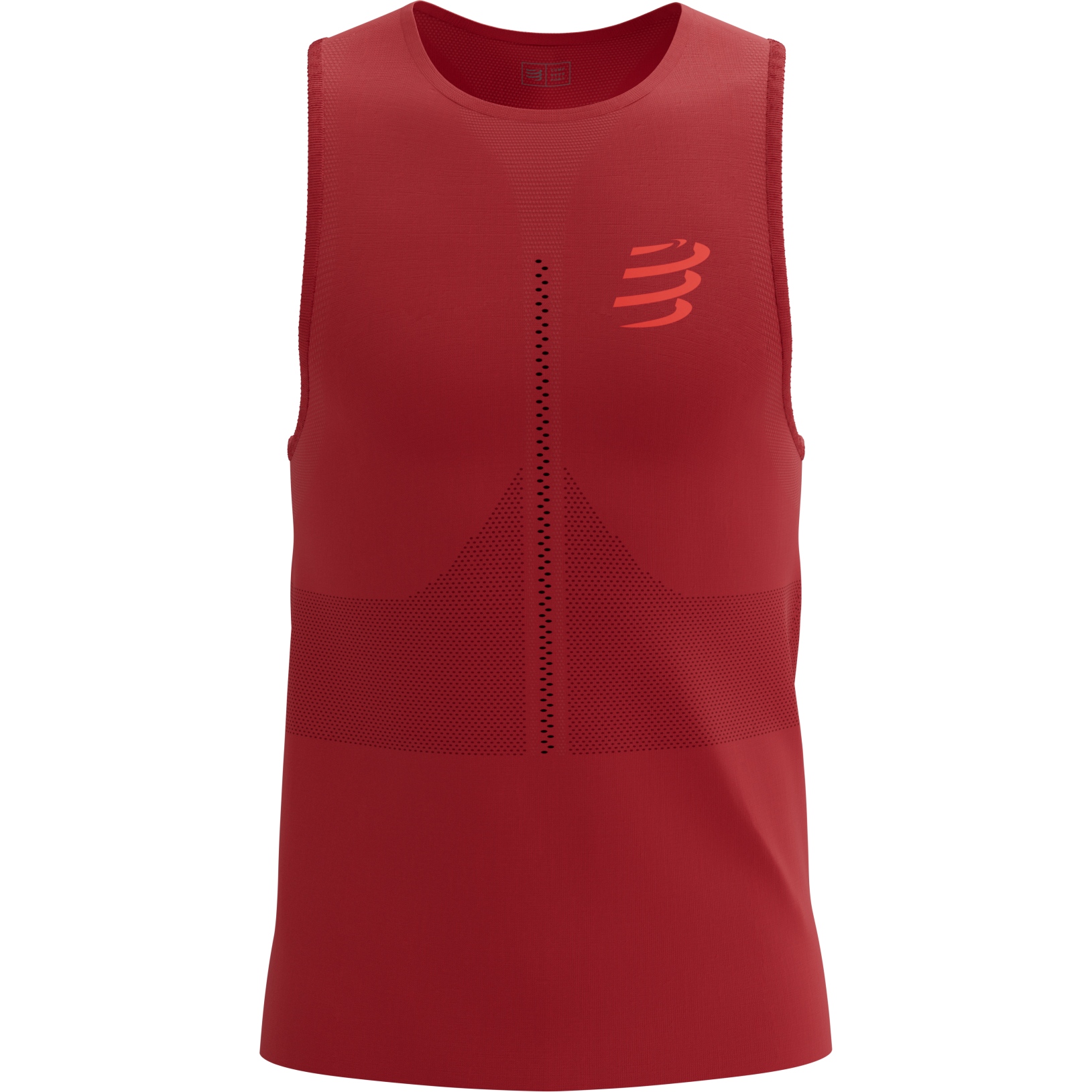 Picture of Compressport Pro Racing Singlet Men - samba/red reflective
