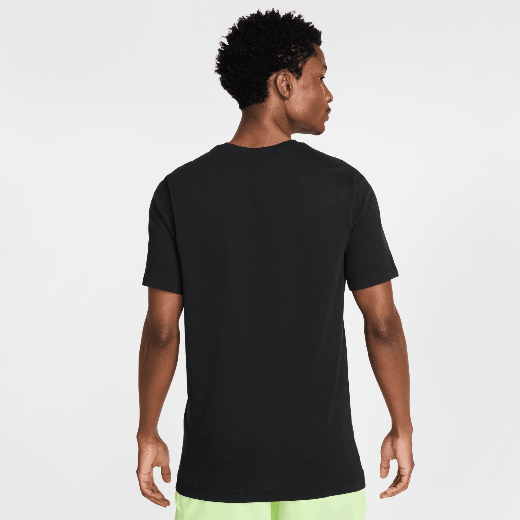 black and volt nike shirt