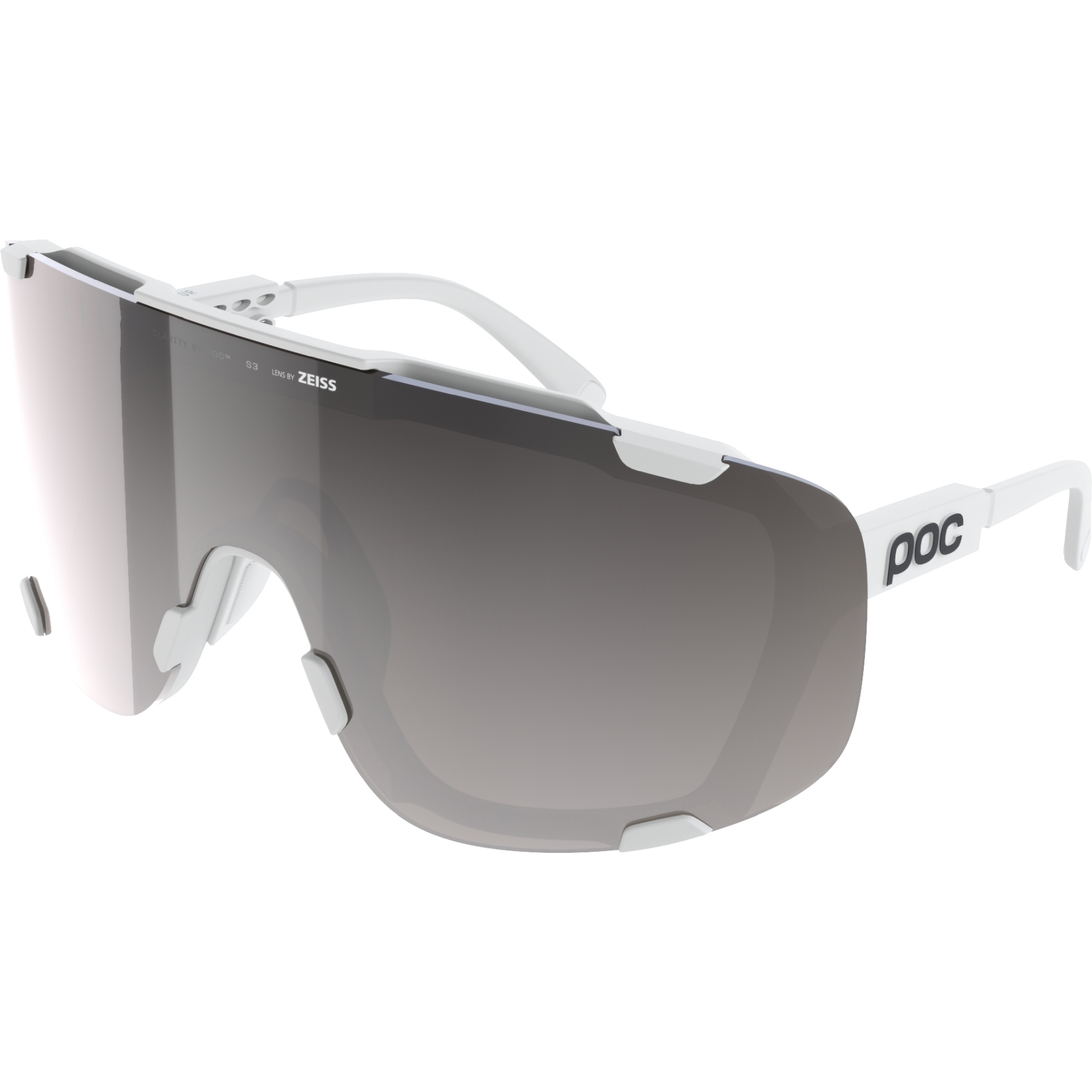 Produktbild von POC Devour Brille - Hydrogen White / Clarity Road/Sunny Silver