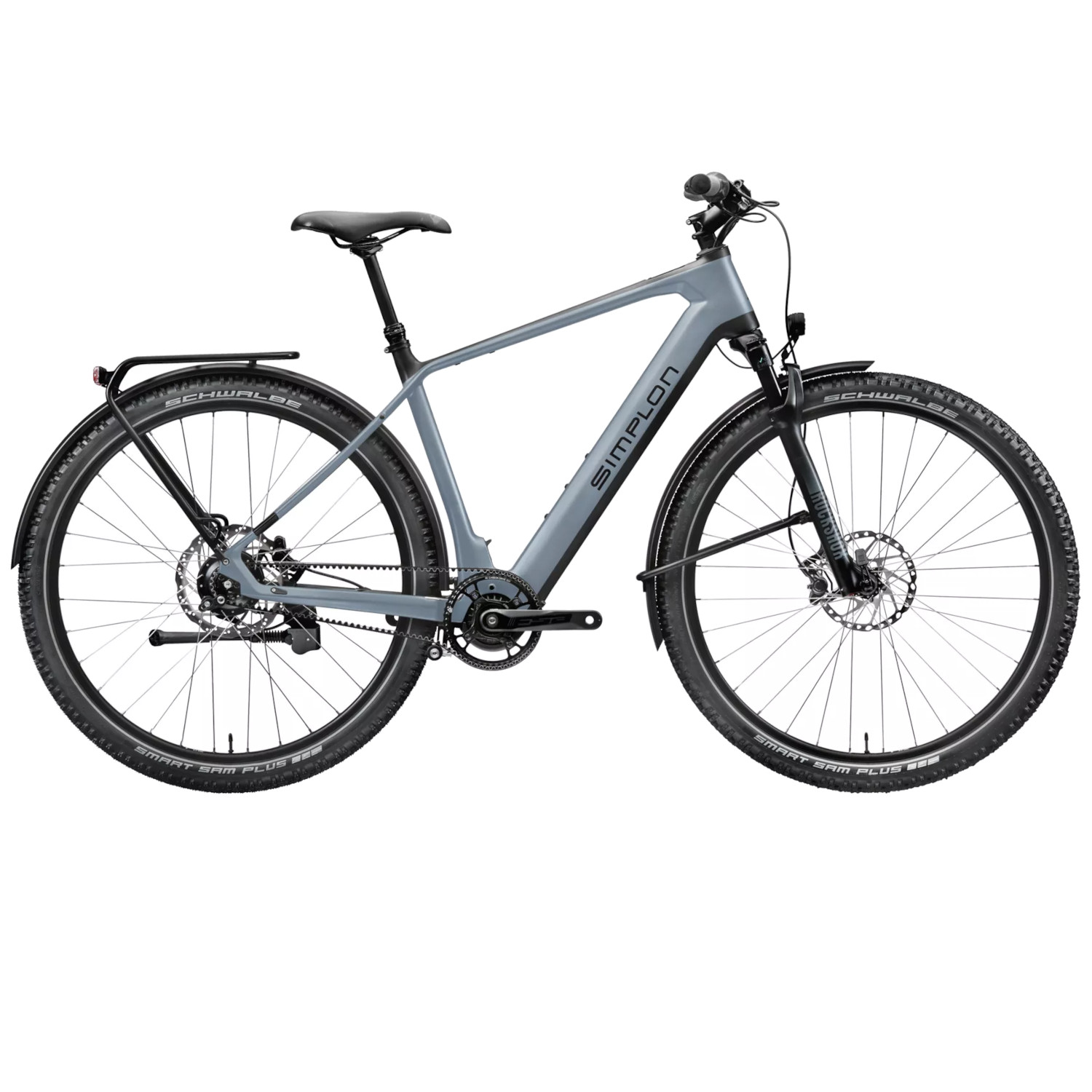 Picture of Simplon SILKCARBON TQ - Rohloff R14 - Men´s Carbon Electric Trekking Bike - 2023 - shady grey matt/ black matt
