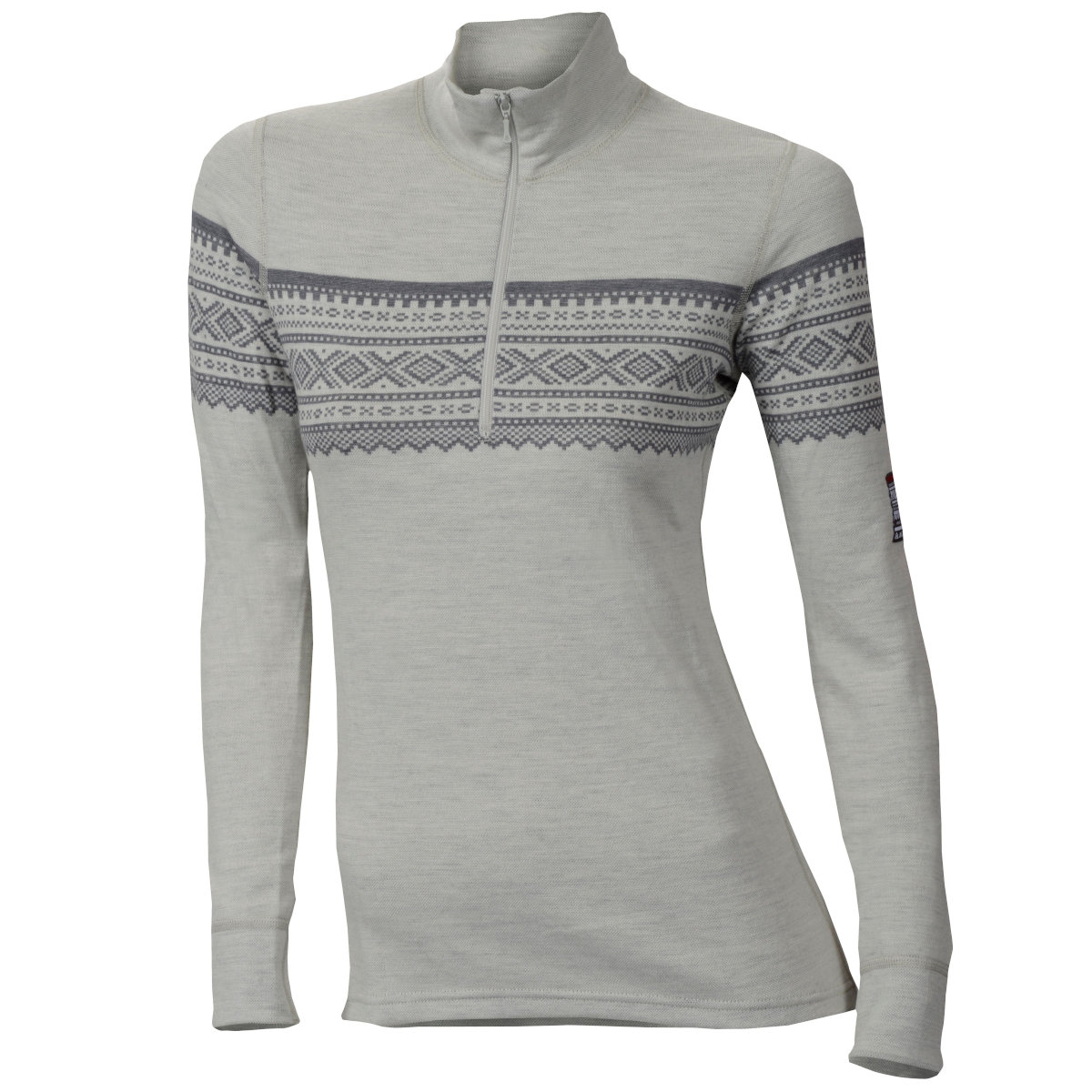 Produktbild von Aclima Designwool Marius Damen Langarmshirt mit Reißverschluss - gråfjell