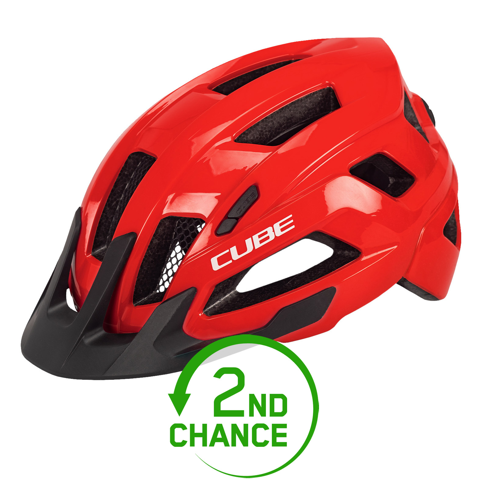 Picture of CUBE STEEP Helmet - glossy red - 2nd Choice