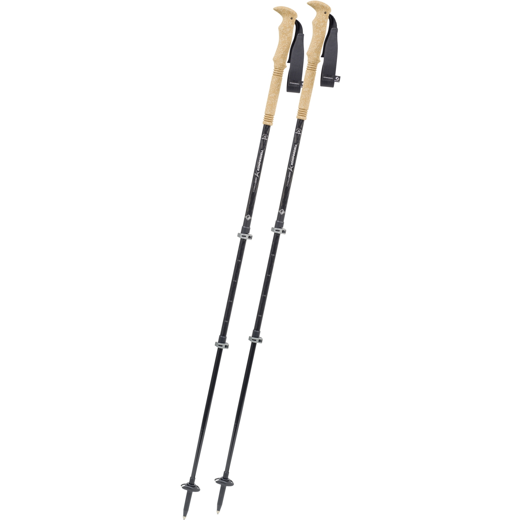 Produktbild von Komperdell Carbon Ultra Zero Trekkingstöcke (Paar) - silber