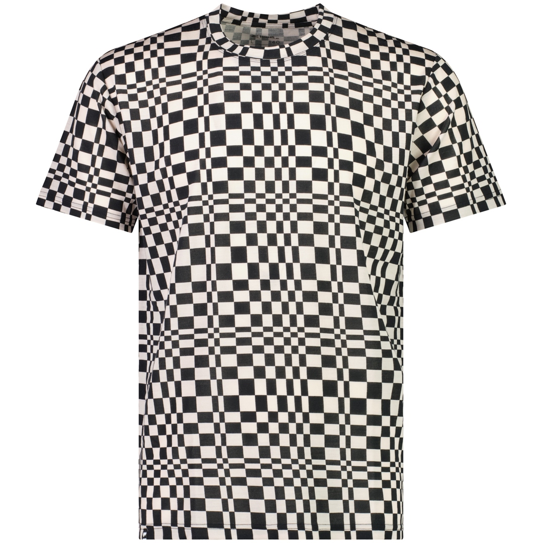 Picture of Mons Royale Icon Merino Air-Con T-Shirt Men - checkers