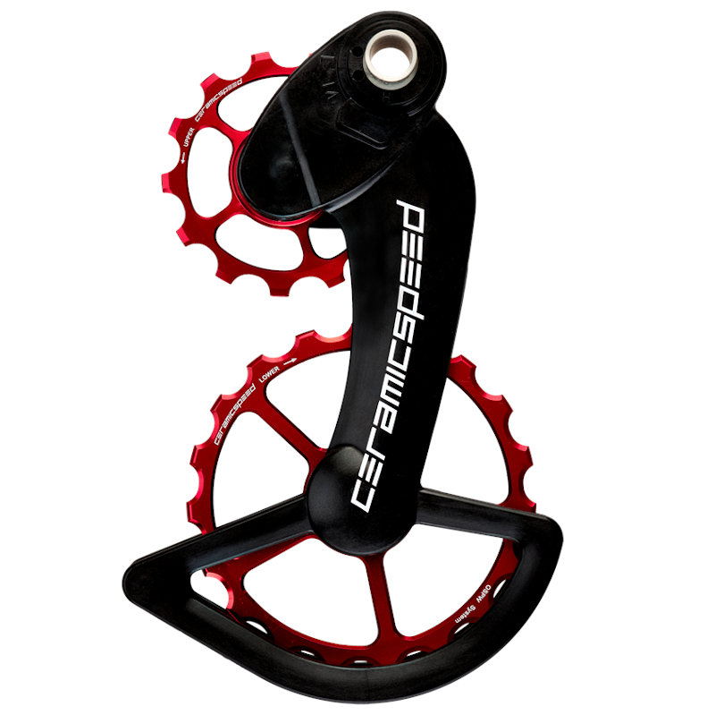 Picture of CeramicSpeed OSPW Derailleur Pulley System - for Campagnolo 11s | 13/19 Teeth - red