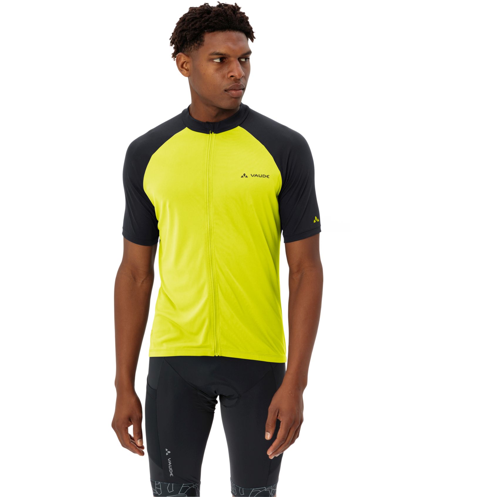 Bild von Vaude Matera Full Zip II Kurzarmtrikot Herren - bright green