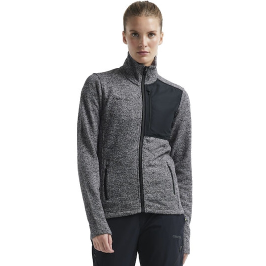 Produktbild von CRAFT ADV Explore Heavy Fleece Jacke Damen - Black Melange