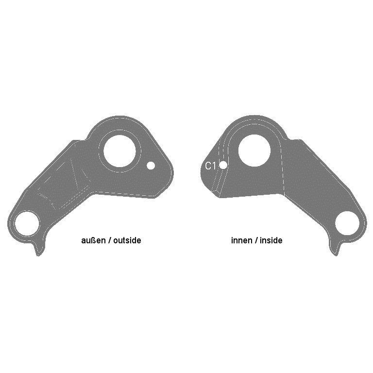 Picture of Ghost GHM11-001 / FRHG0001 Derailleur Hanger - Shimano Direct Mount
