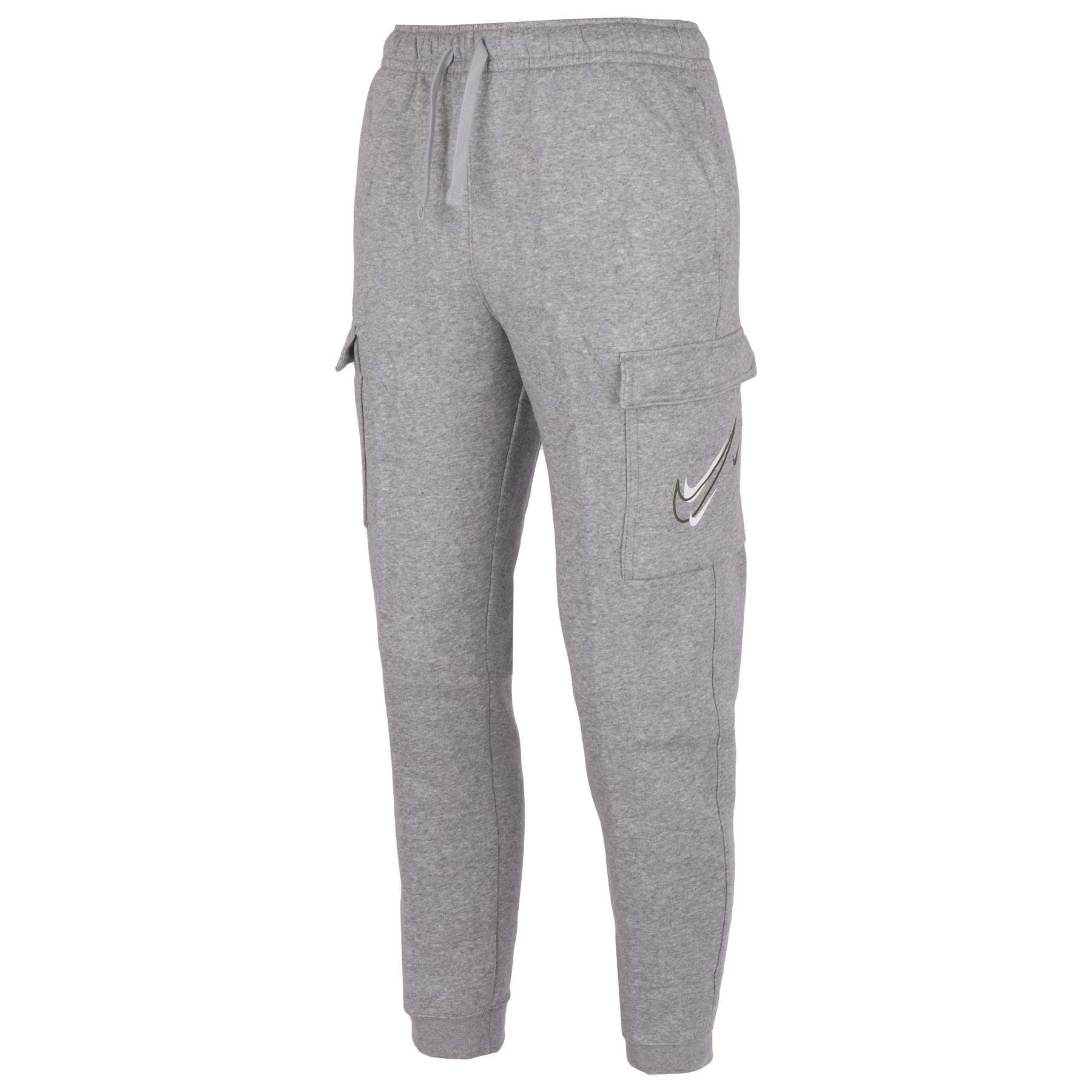 Immagine di Nike Sportswear Fleece Cargo Pantaloni Bambini - dark grey heather/rough green DX2299-064