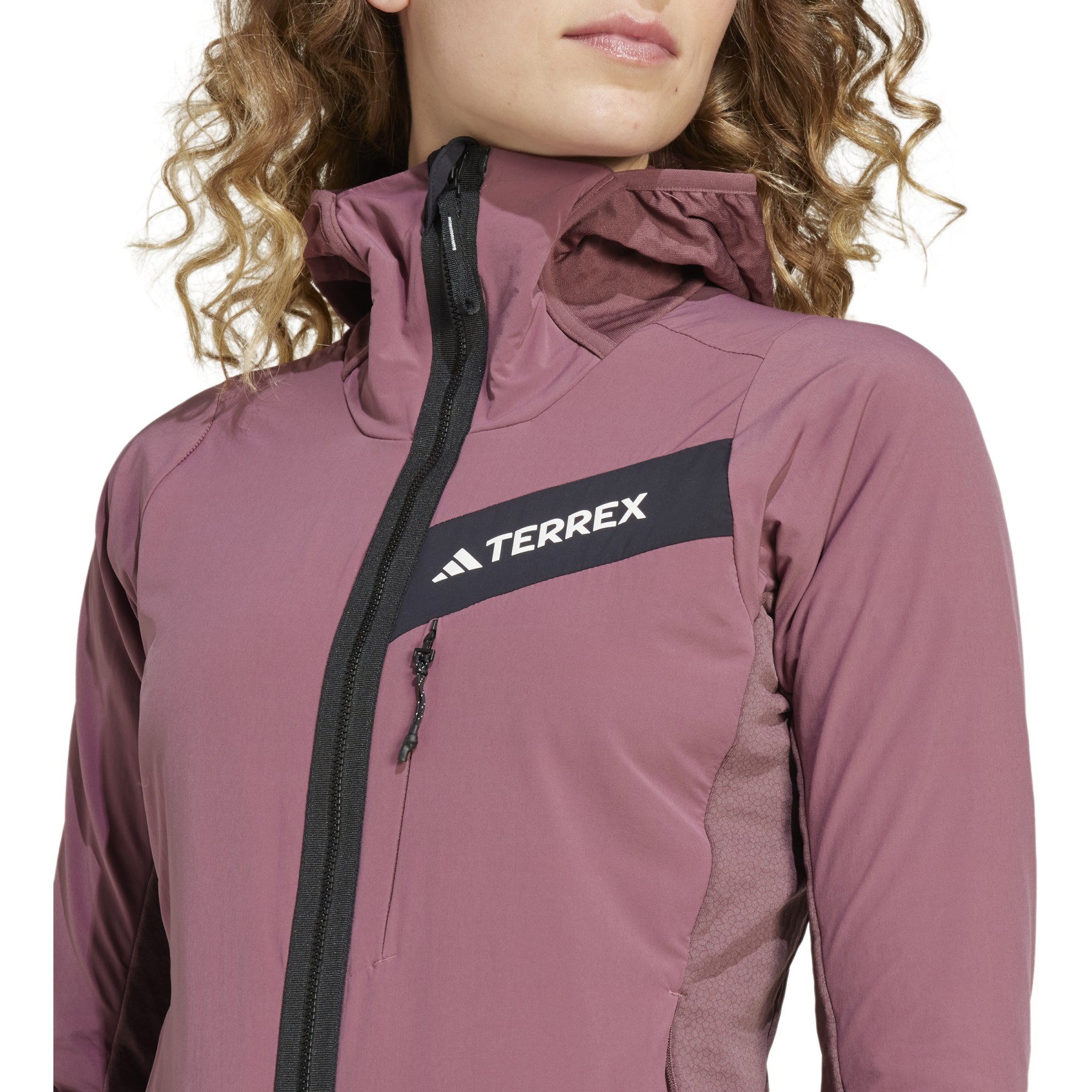 adidas TERREX Techrock Hooded Wind Fleece Jacket Women - quiet