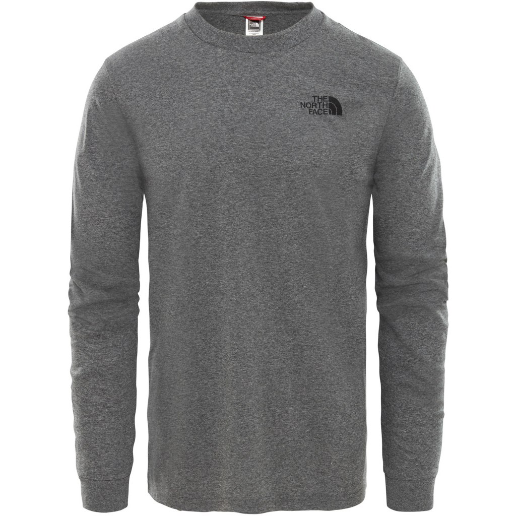 Picture of The North Face Men&#039;s Simple Dome Long-Sleeve T-Shirt - TNF Medium Grey Heather