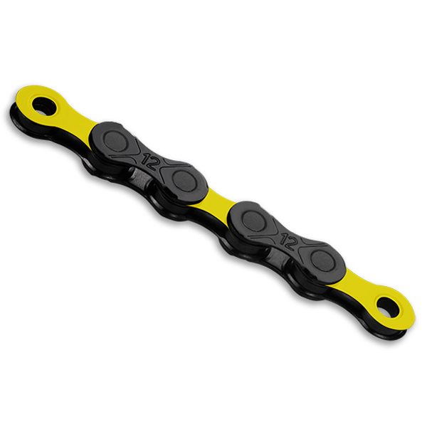 Picture of KMC DLC 12 Chain - 12-speed - black/yellow