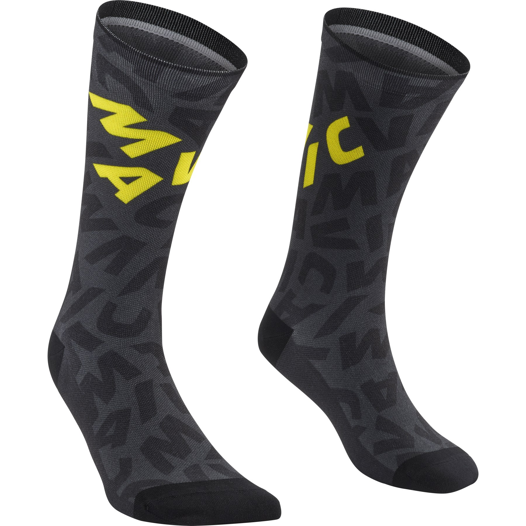 Picture of Mavic Aksium Graphic Cycling Socks - black/yellow
