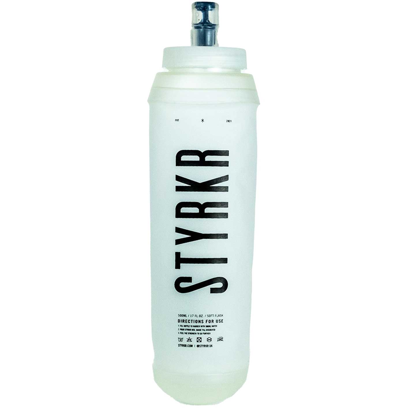 Produktbild von Styrkr Soft Running Flask Trinkflasche 500ml - transparent