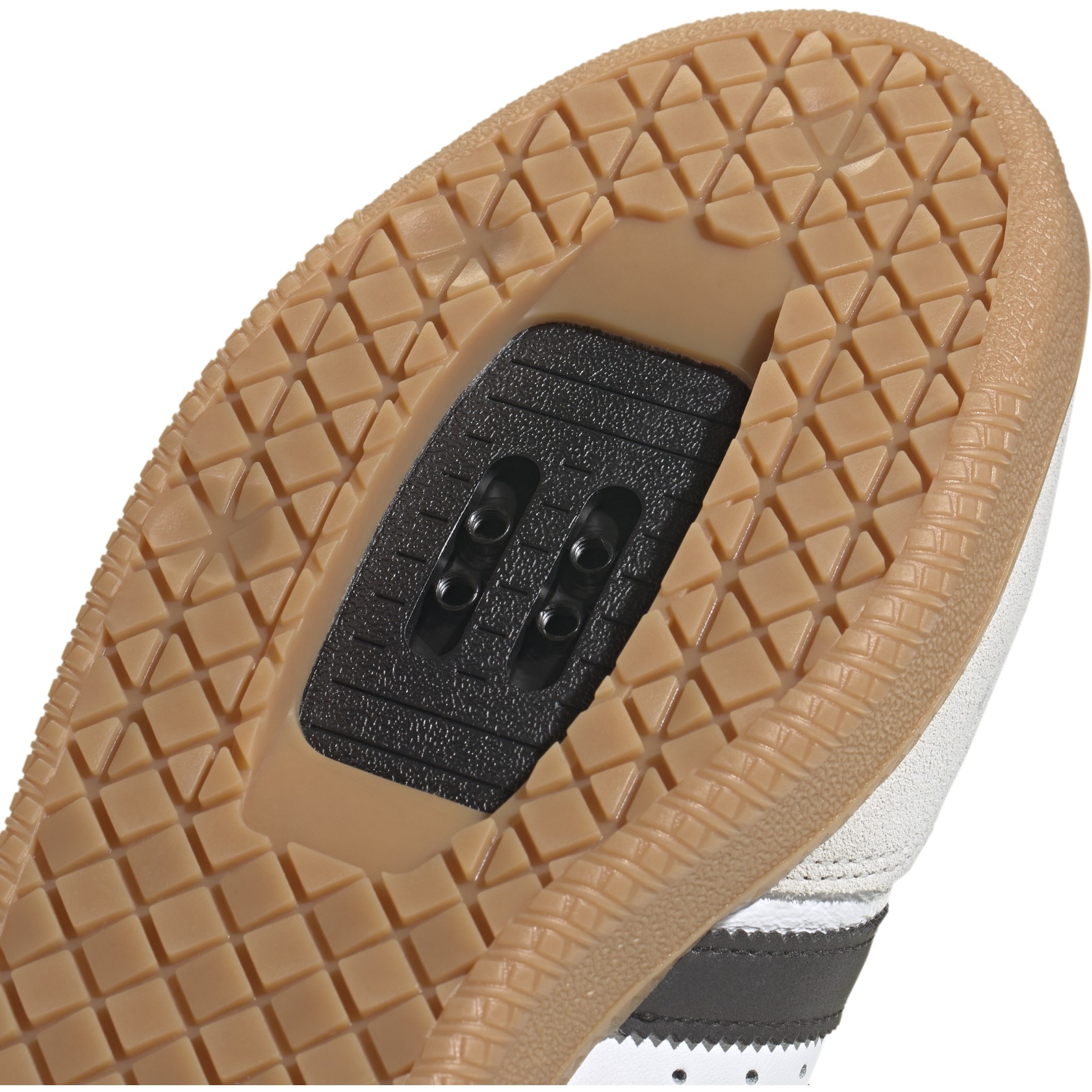 adidas Velosamba Leather Cycling Shoes Men - cloud white/core black/gold  metal JQ9176 | BIKE24