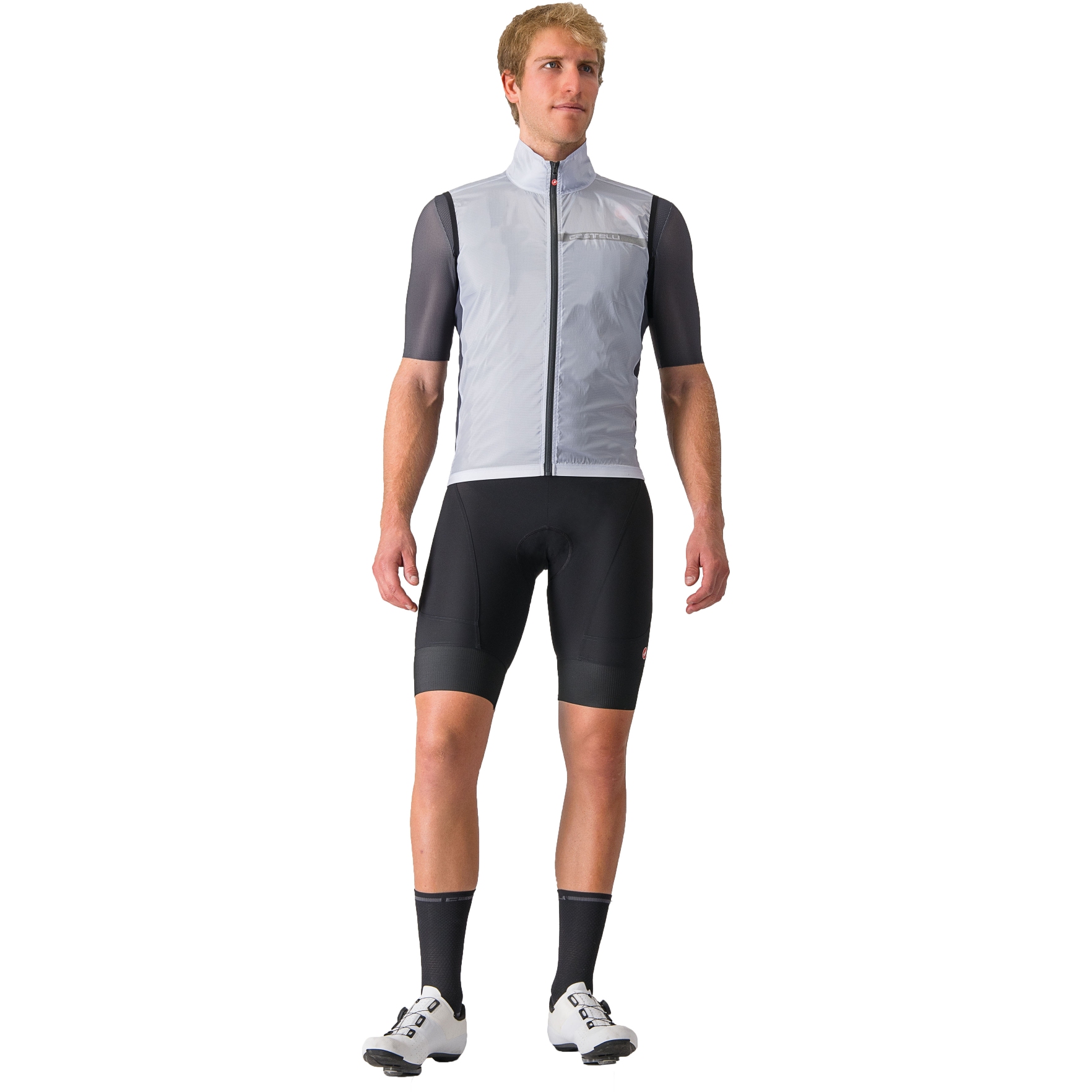 Castelli Squadra Stretch Vest Heren - silver grey/dark grey | BIKE24