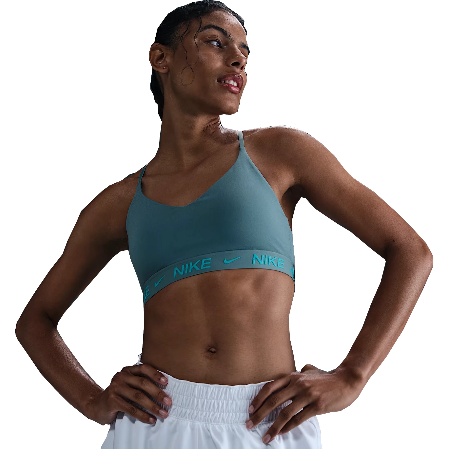 Produktbild von Nike Indy Sport-BH mit leichtem Halt Damen - smokey blue FD1062-006