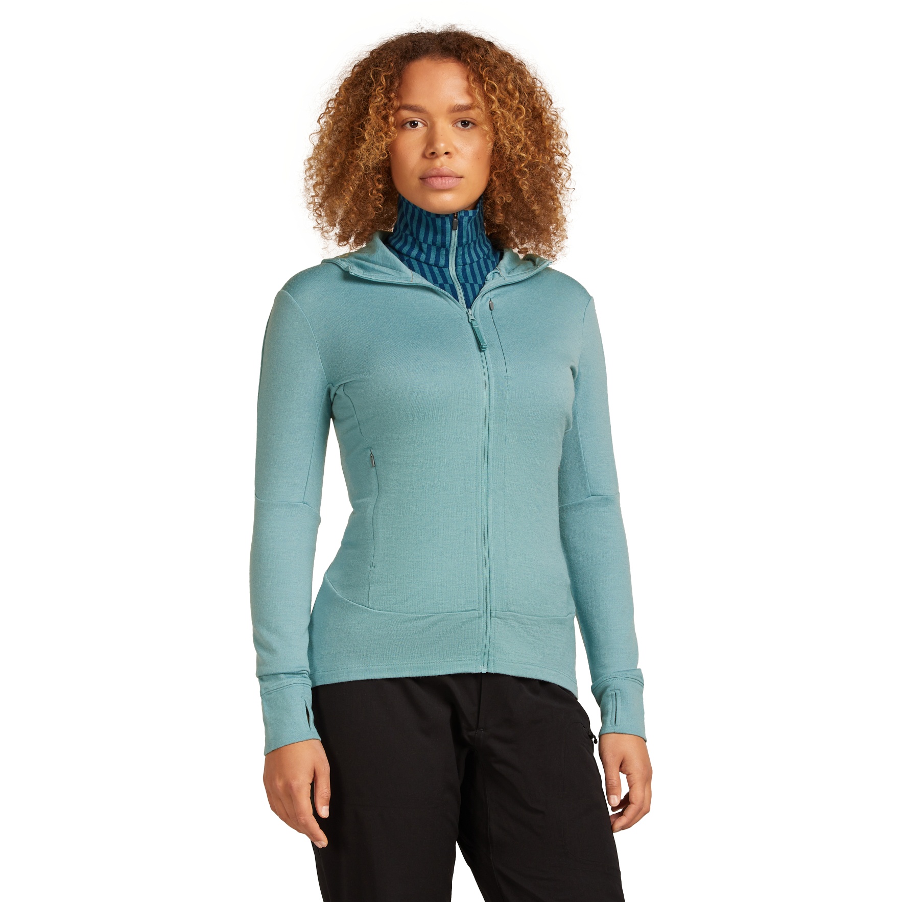 Produktbild von Icebreaker Merino 260 Quantum IV Zip-Hoodie Damen - Hydro