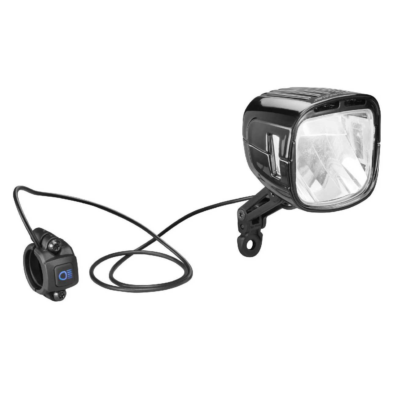 Productfoto van Busch + Müller Lumotec IQ-XL E-Bike LED Fietslamp Vooraan - 169U65TS-01 - zwart