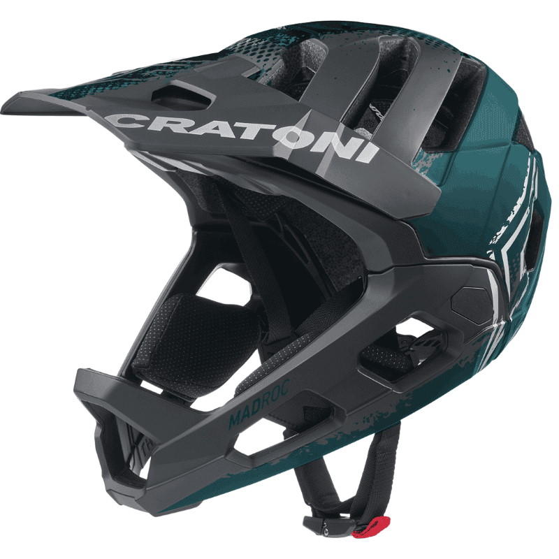 Produktbild von CRATONI Madroc Fullface Helm - schwarz-petrol matt