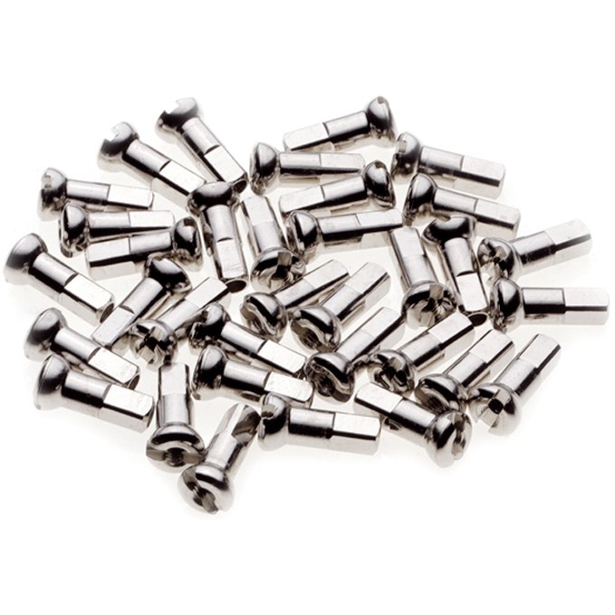 Picture of DT Swiss Pro Head Brass Nipples 2,0mm - silver