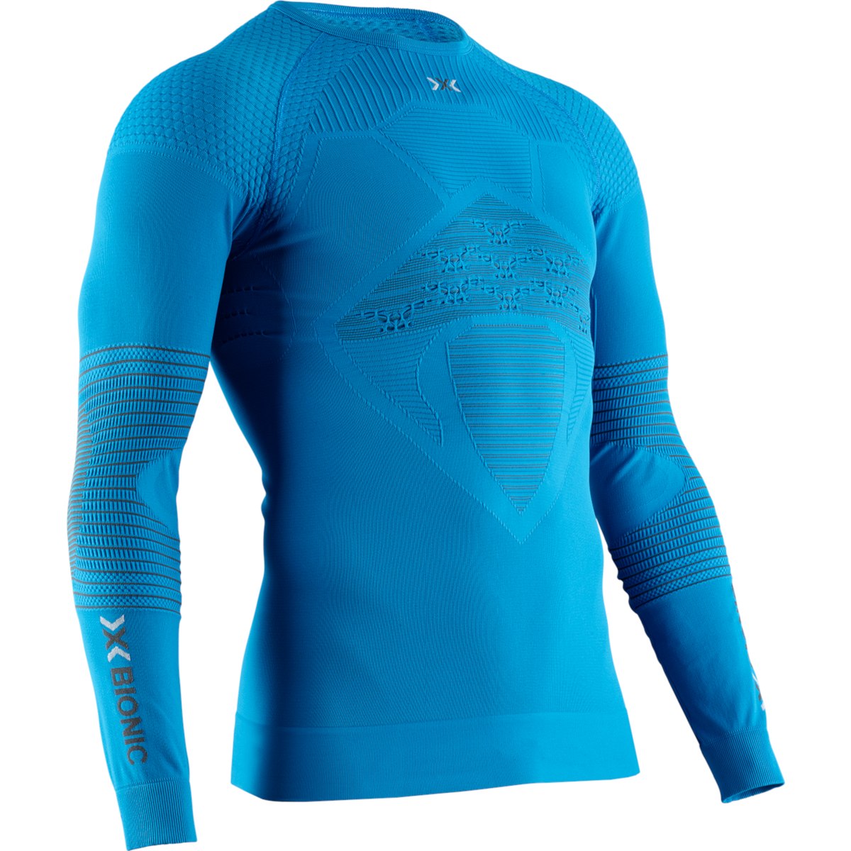 Picture of X-Bionic Energizer 4.0 Round Neck Long Sleeves Shirt - teal blue/anthracite