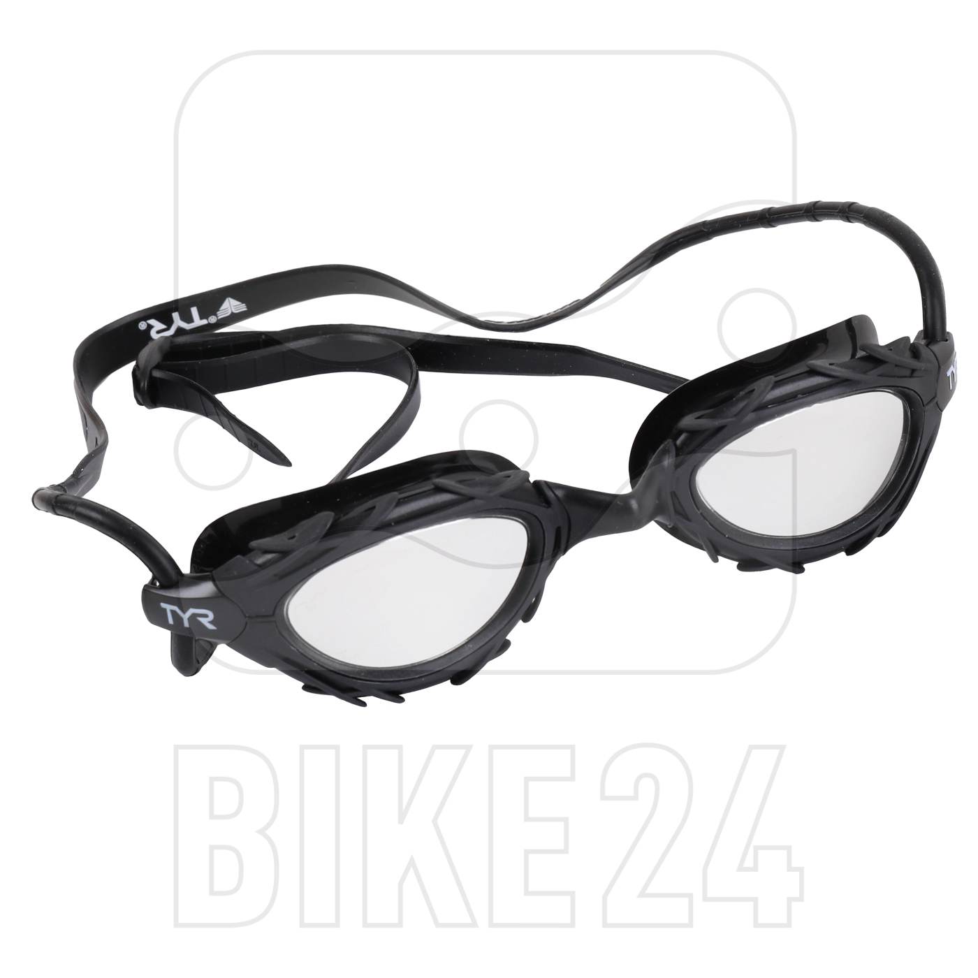 Immagine di TYR Nest Pro Mirrored Nano Fit Swimming Goggles - titanium silver/black/black