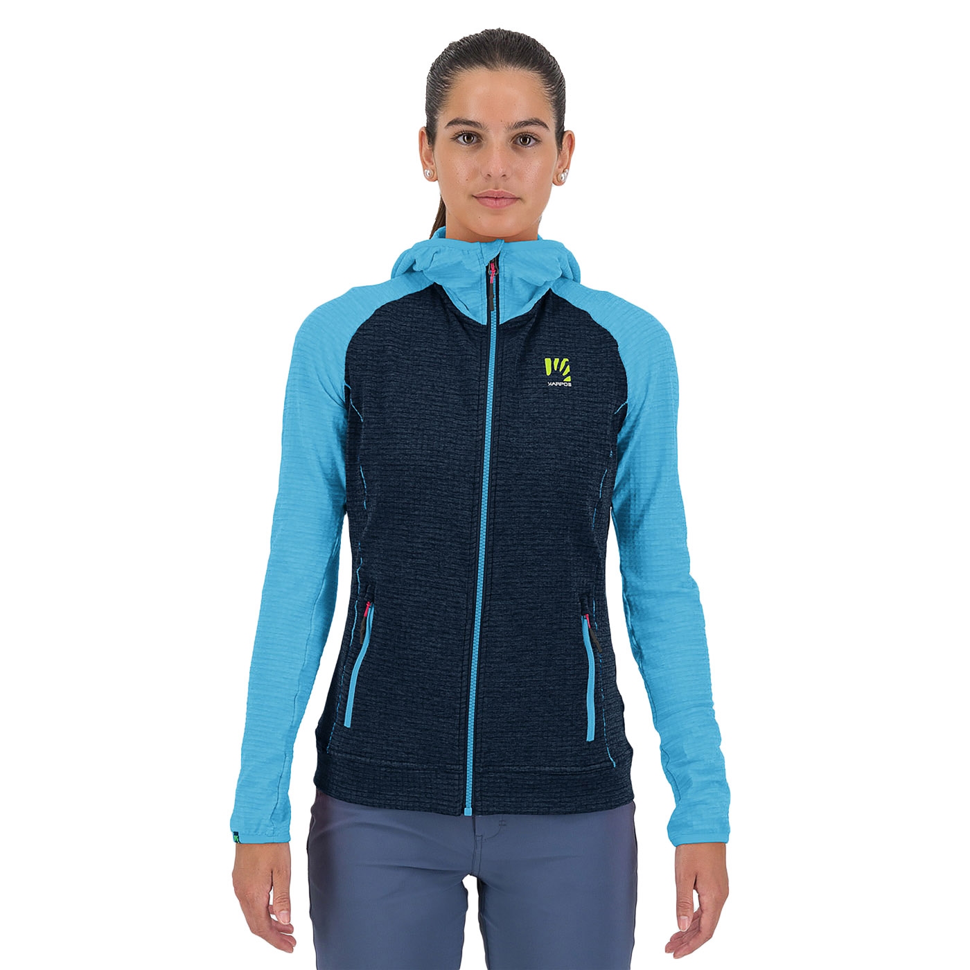 Produktbild von Karpos Ambrizzola Full-Zip Kapuzenjacke Damen - sky captain/blue atoll